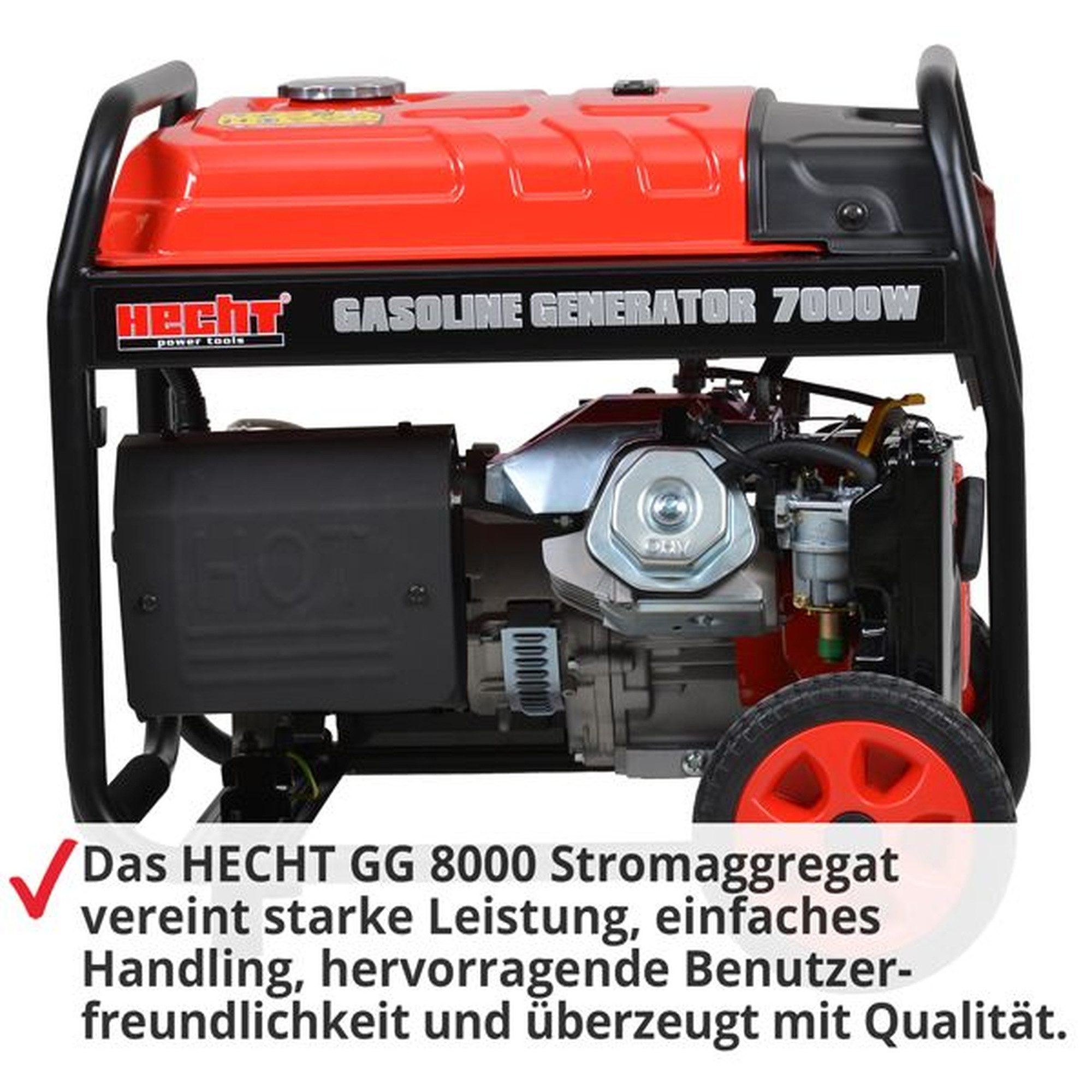 Hecht Stromerzeuger Notstromaggregat Benzin GG 8000