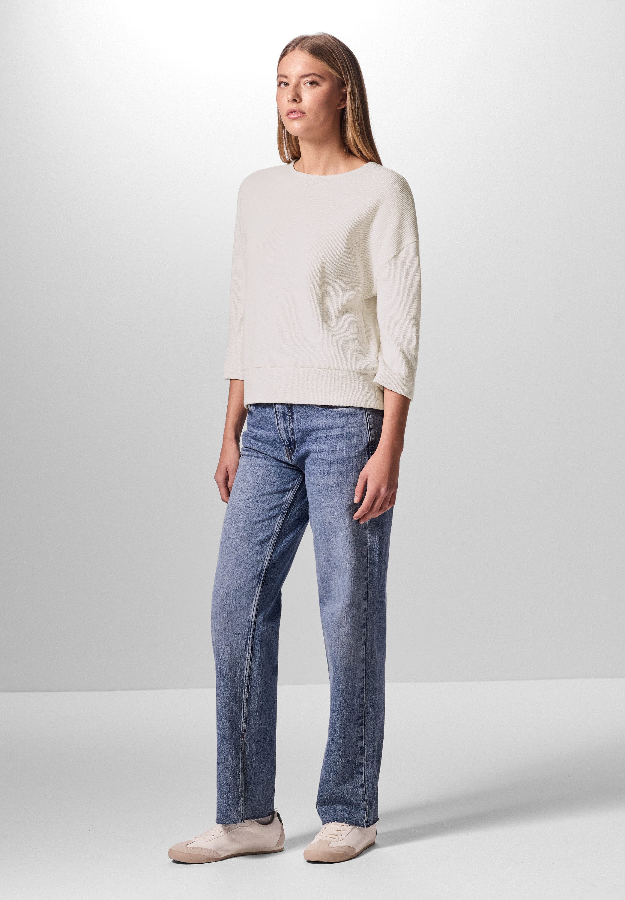 STREET ONE STUDIO T-Shirt mit U-Boot-Ausschnitt