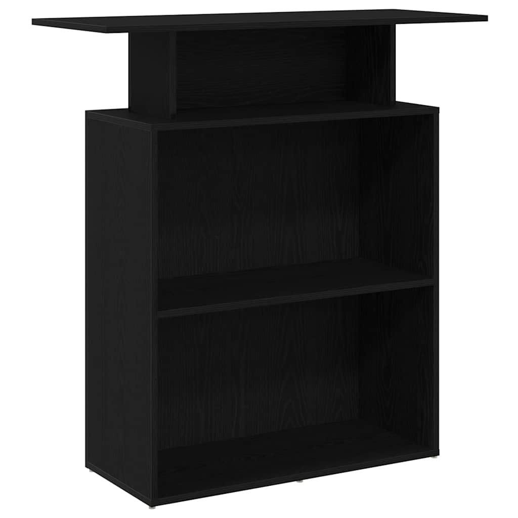 vidaXL Schreibtisch Empfangstresen Schwarz 100 x 40 x 104 cm Holzwerkstoff