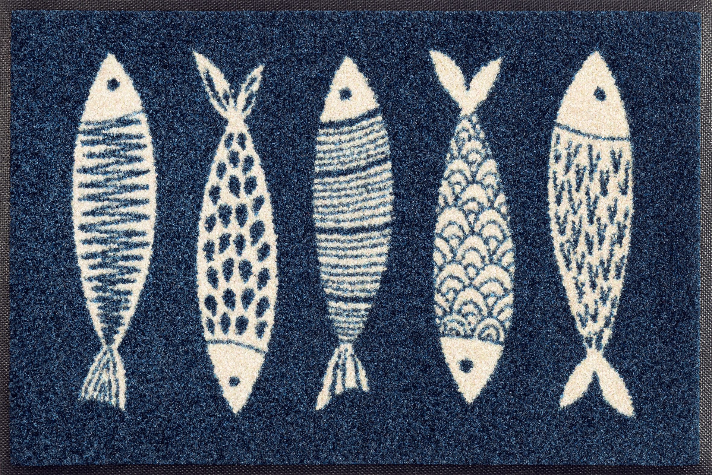 wash+dry by Kleen-Tex Fußmatte und Läufer Fish Tango, rechteckig, Höhe: 7 mm