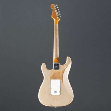 Fender E-Gitarre, Red Hot Stratocaster Super Heavy MN Aged Dirty White Blonde #CZ566885 - Custom Electric Guitar, Red Hot Stratocaster Super Heavy Relic MN Aged Dirty White Blonde #C