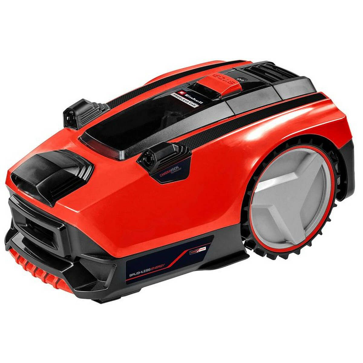Einhell Rasenmähroboter FREELEXO CAM 500, (Komplett-Set, Inkl. Akku, Ladestation und Installationsmaterial), ohne Draht,Kamera,PXC,Akku wechselbar rot