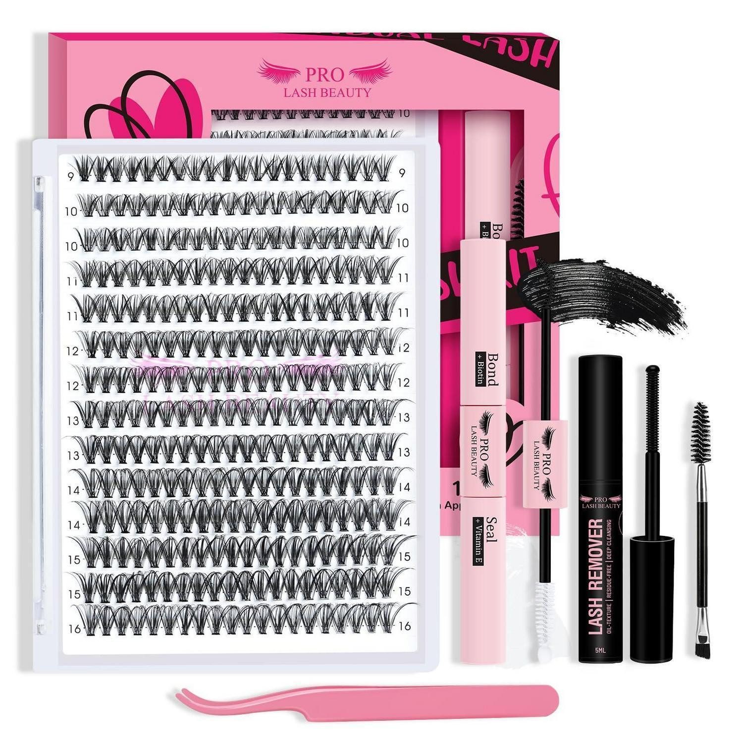 LuxusKollektion Wimpernpflege-Set Wimpernverlängerung DIY Kit 280er Mix