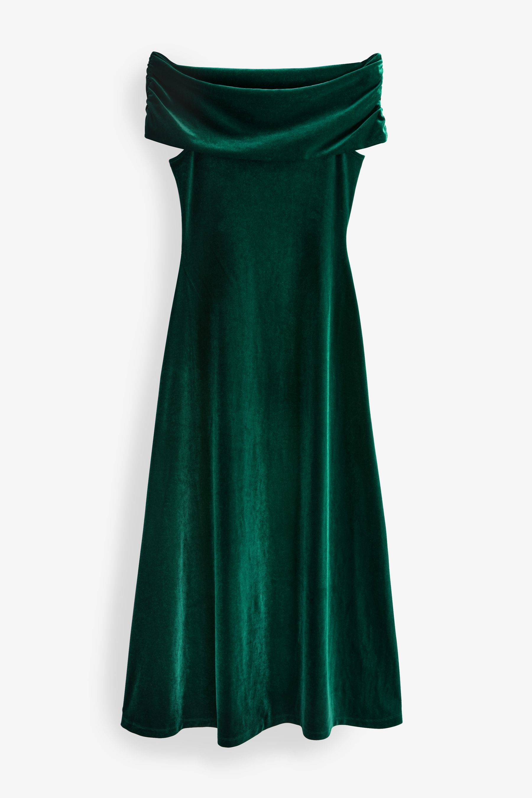 Next Maxikleid Schulterfreies Maxikleid aus Samt günstig online kaufen
