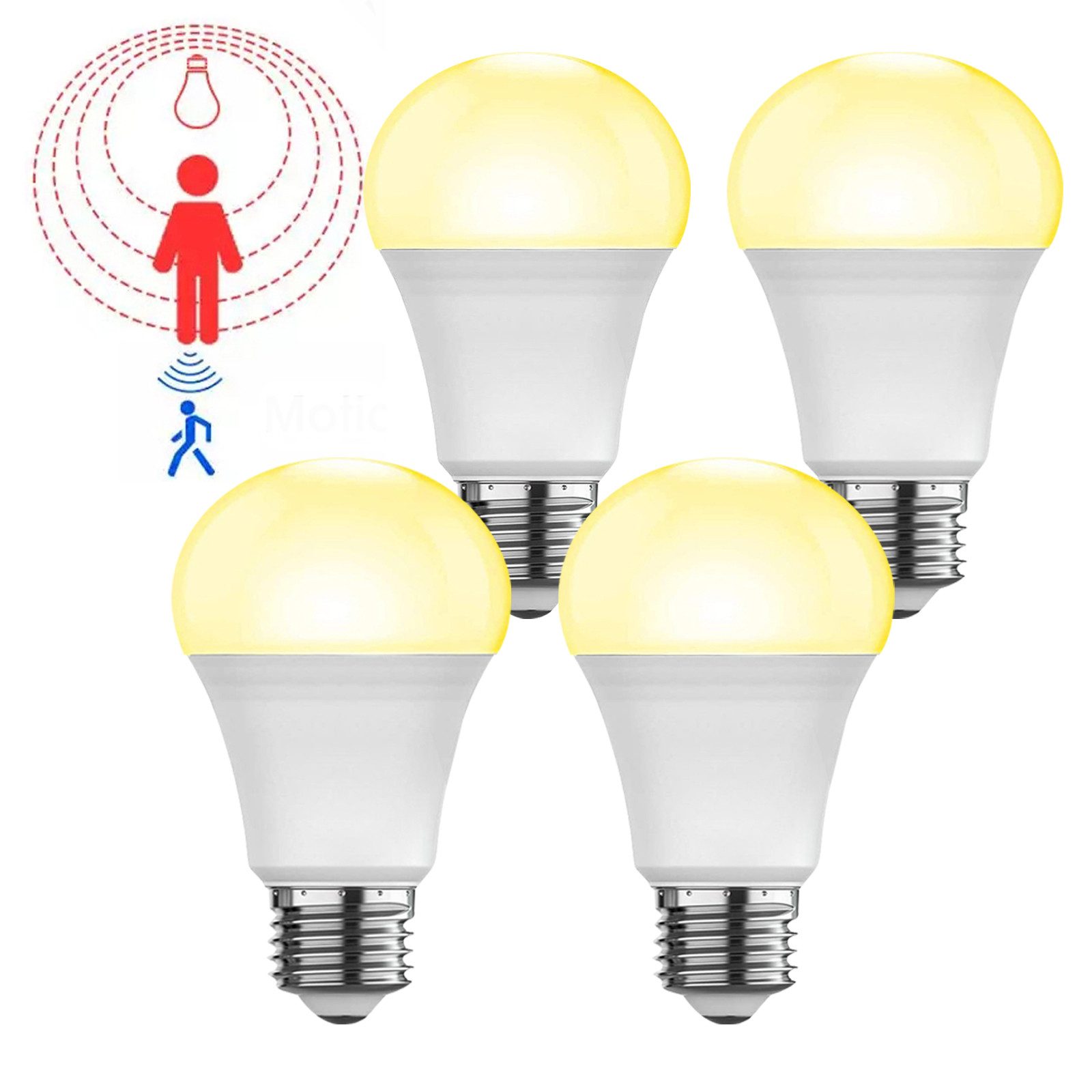 Jibenhome LED-Leuchtmittel E27 Glühbirne mit Bewegungsmelder günstig online kaufen