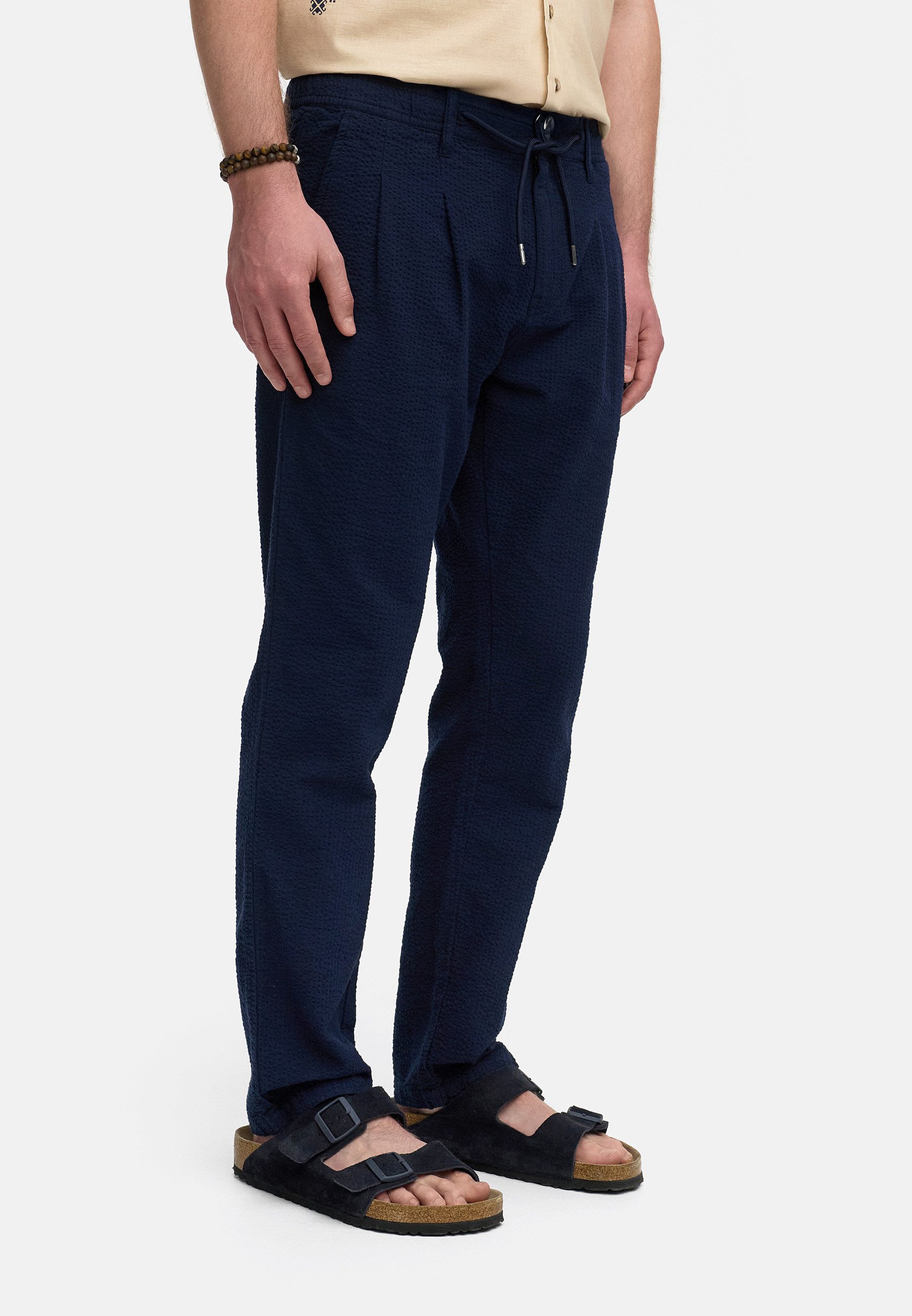 Indicode Stoffhose Herren INWebb Herrenhose Freizeithose Männer aus Seersucker-Gewebe für eine optimale Luftzirkulation