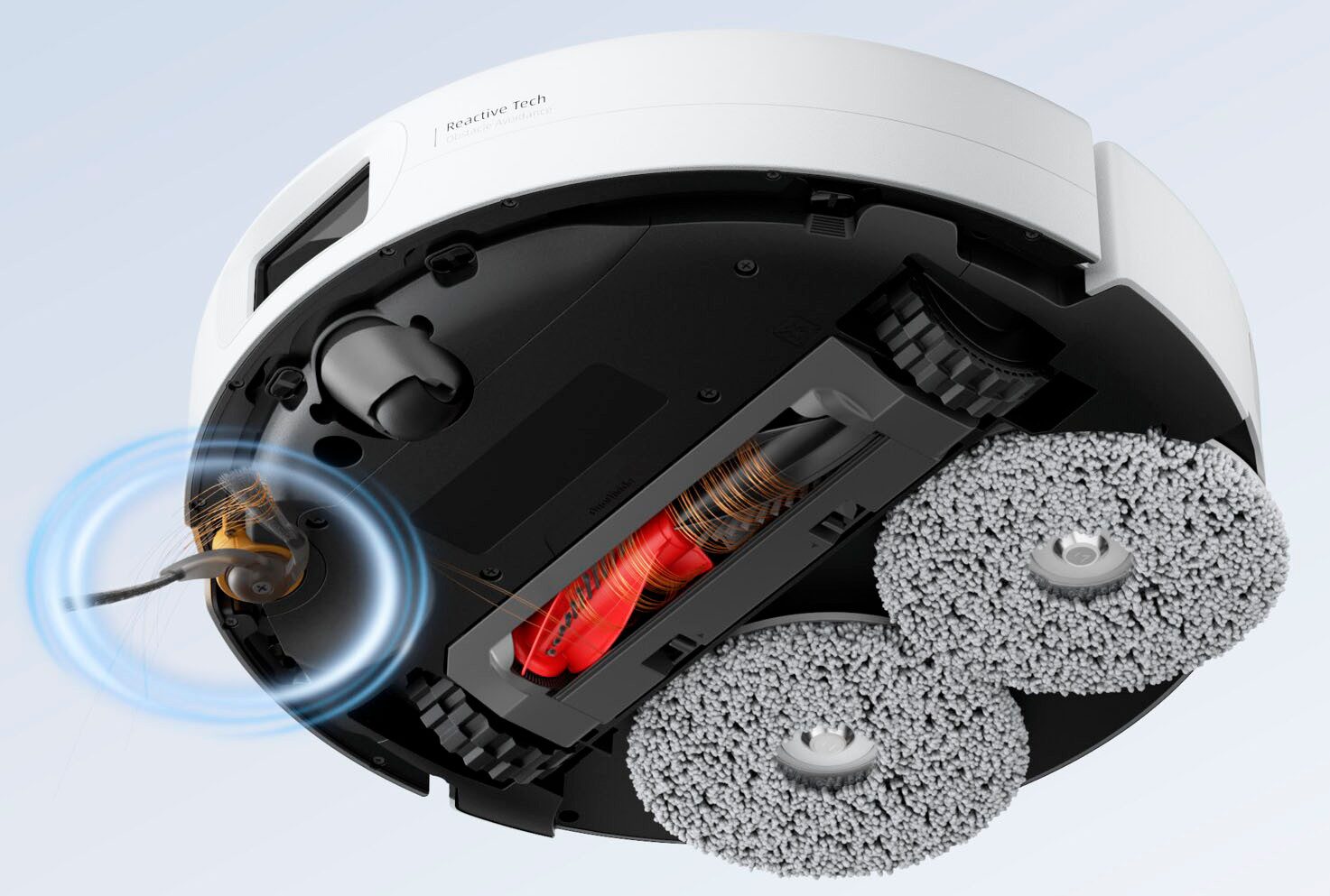 Roborock Nass-Trocken-Saugroboter Qrevo 2 ProX, 60 W, beutellos, 25.000 Pa Saugkraft, DuoDivide-Anti-Tangle-Bürste, 2 rotierende Mopps – Bild 4 von 5