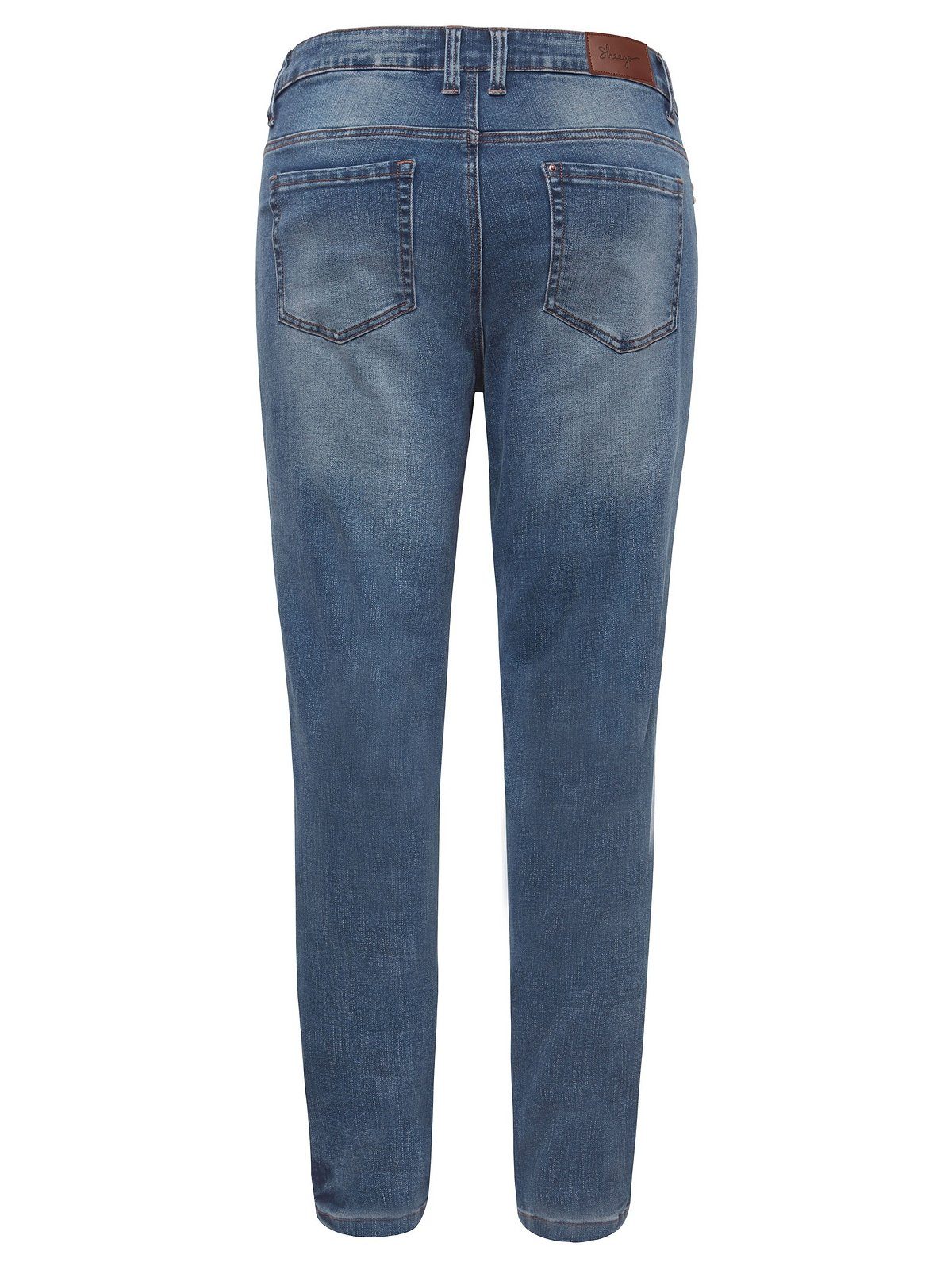 blue Sheego Denim Große Bodyforming-Effekt mit Stretch-Jeans Größen Skinny