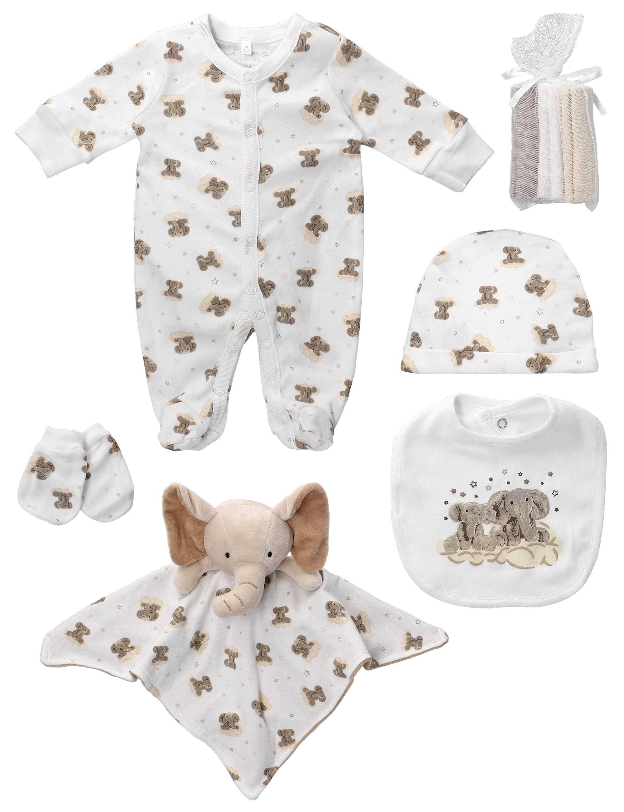 Rock a Bye Baby Boutique Erstausstattungspaket Set Elefant (Set, 1-tlg., 8 Teile)