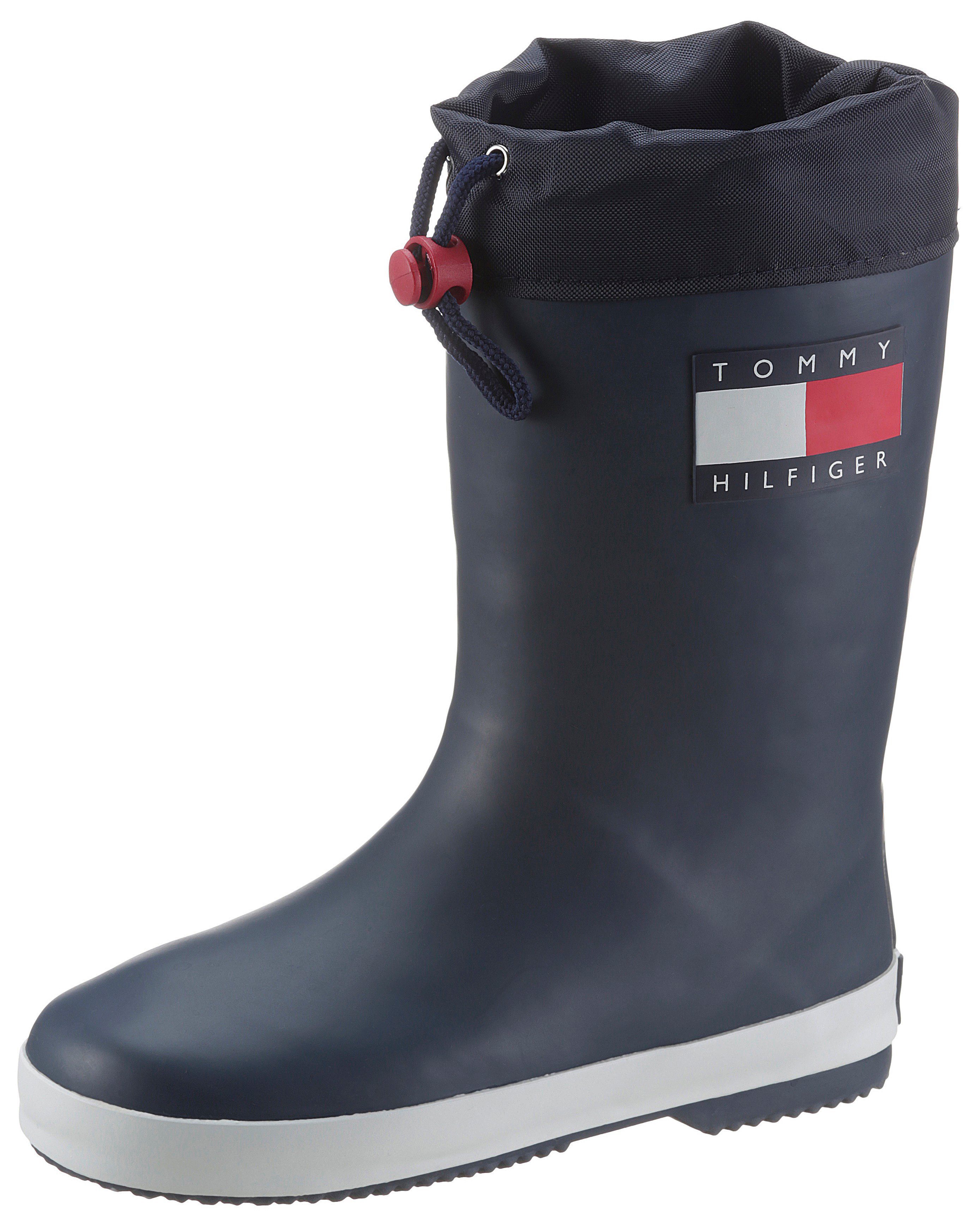 Tommy Hilfiger Gummistiefel mit praktischer Zuglasche