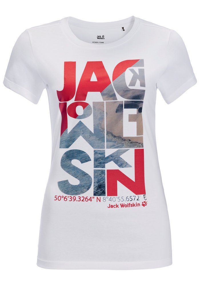 W T Jack naturweiß NAVIGATION Wolfskin T-Shirt