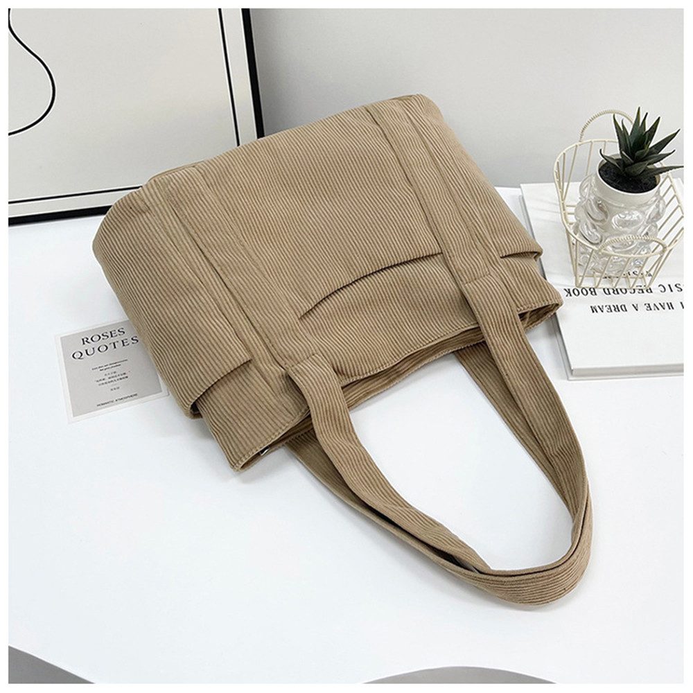Zaewry Schultertasche Cord Tasche Damen,Tote Bag,Handtasche,Shopper Tasche Laptoptasche, für Bummeln Arbeit Schule Gym Halloween Weihnachtsgeschenk – Bild 4 von 5