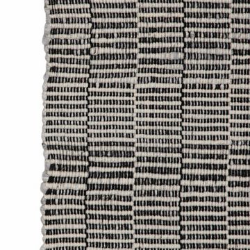 Teppich Teppich 80 x 150 cm synthetische Stoffe Schwarz Creme, Bigbuy, Höhe: 15 mm