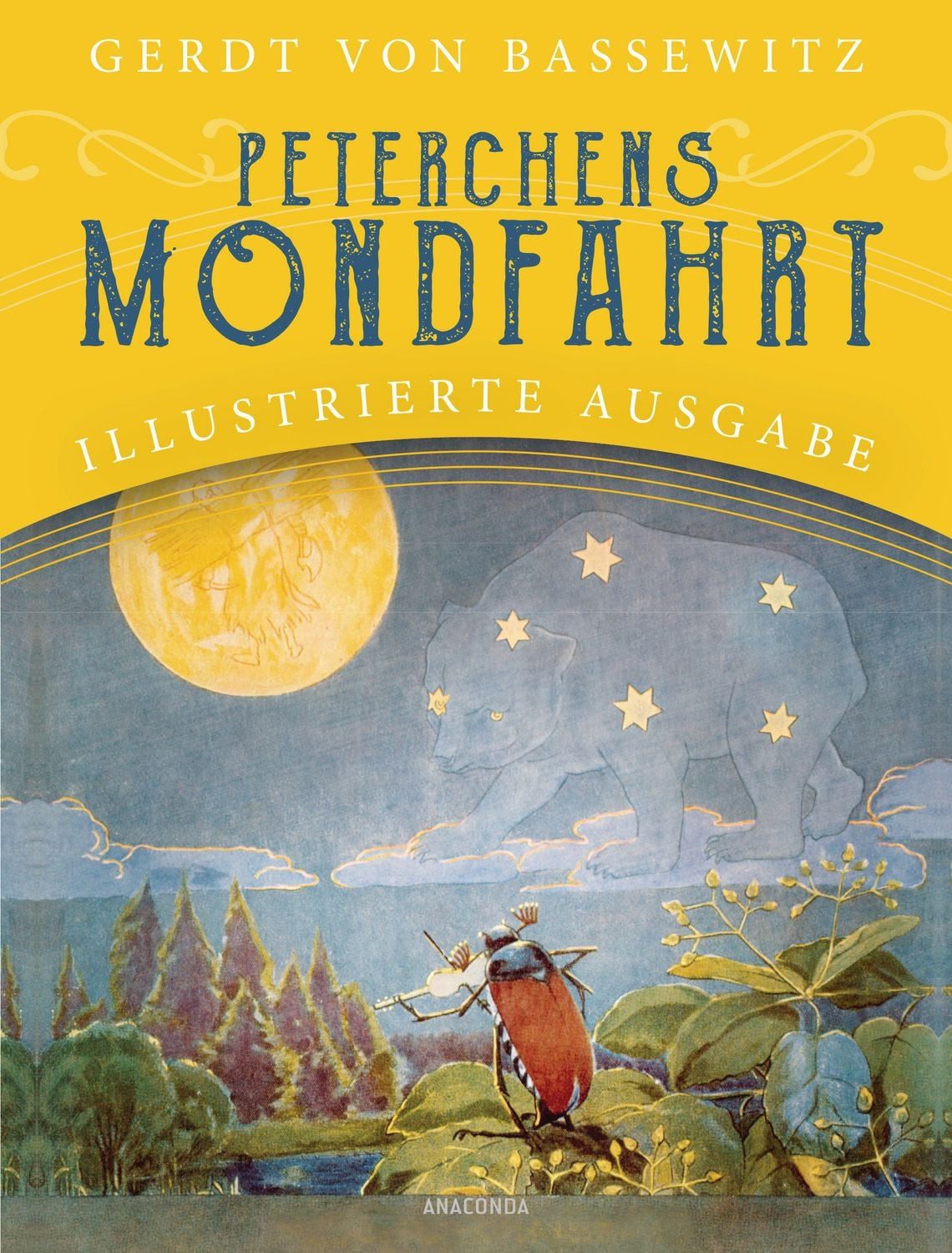 Peterchens Mondfahrt. Illustrierte Ausgabe / Gerdt Bassewitz, Geschenkausgabe im großen Format mit den farbigen und den schwarz-weißen Original-Illustrationen von Hans Baluschek. Für Kinder ab 5 Jahren