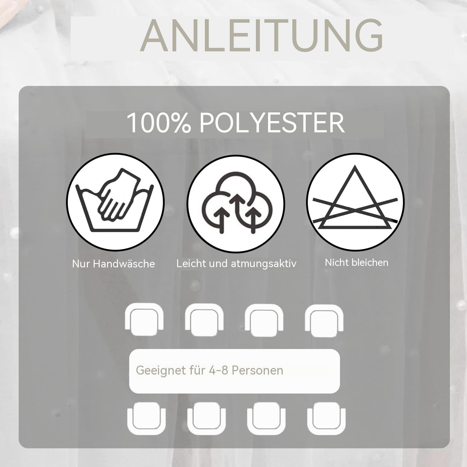 Agger Tischläufer Eleganter Tischläufer,Perlenverzierter Tischläufer aus Netz Tüllstoff, Tischdecke für Boho-Hochzeit, Geburtstagsfeier,0.75*3m,transparent