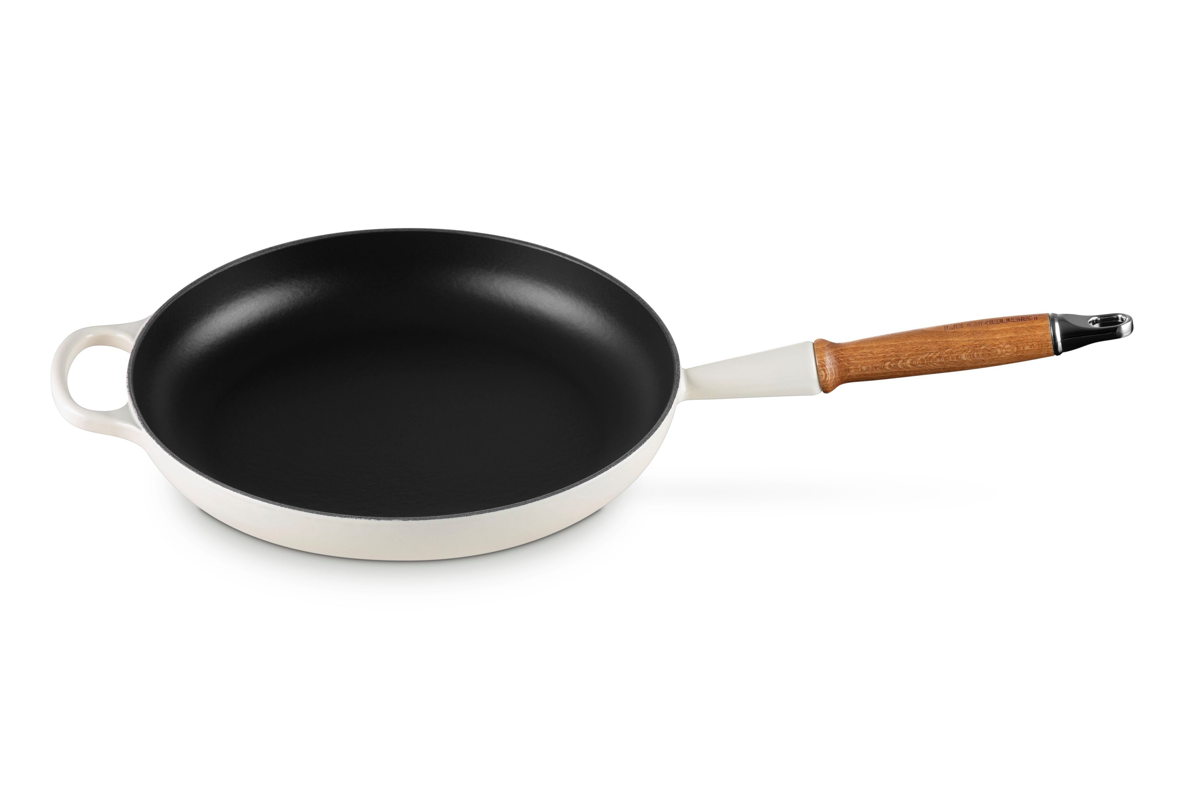 LE CREUSET Bratpfanne Signature Gusseisen mit Holzgriff