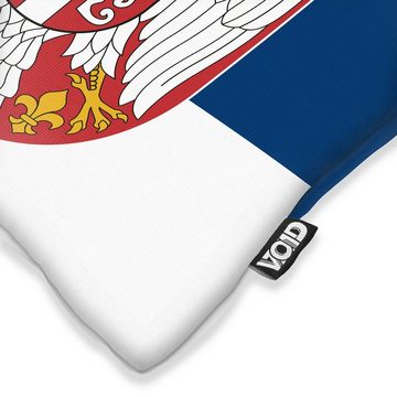 Kissenbezug, VOID, Sofa-Kissen Serbien Flagge Fahne Fan EM WM Fussball Tennis