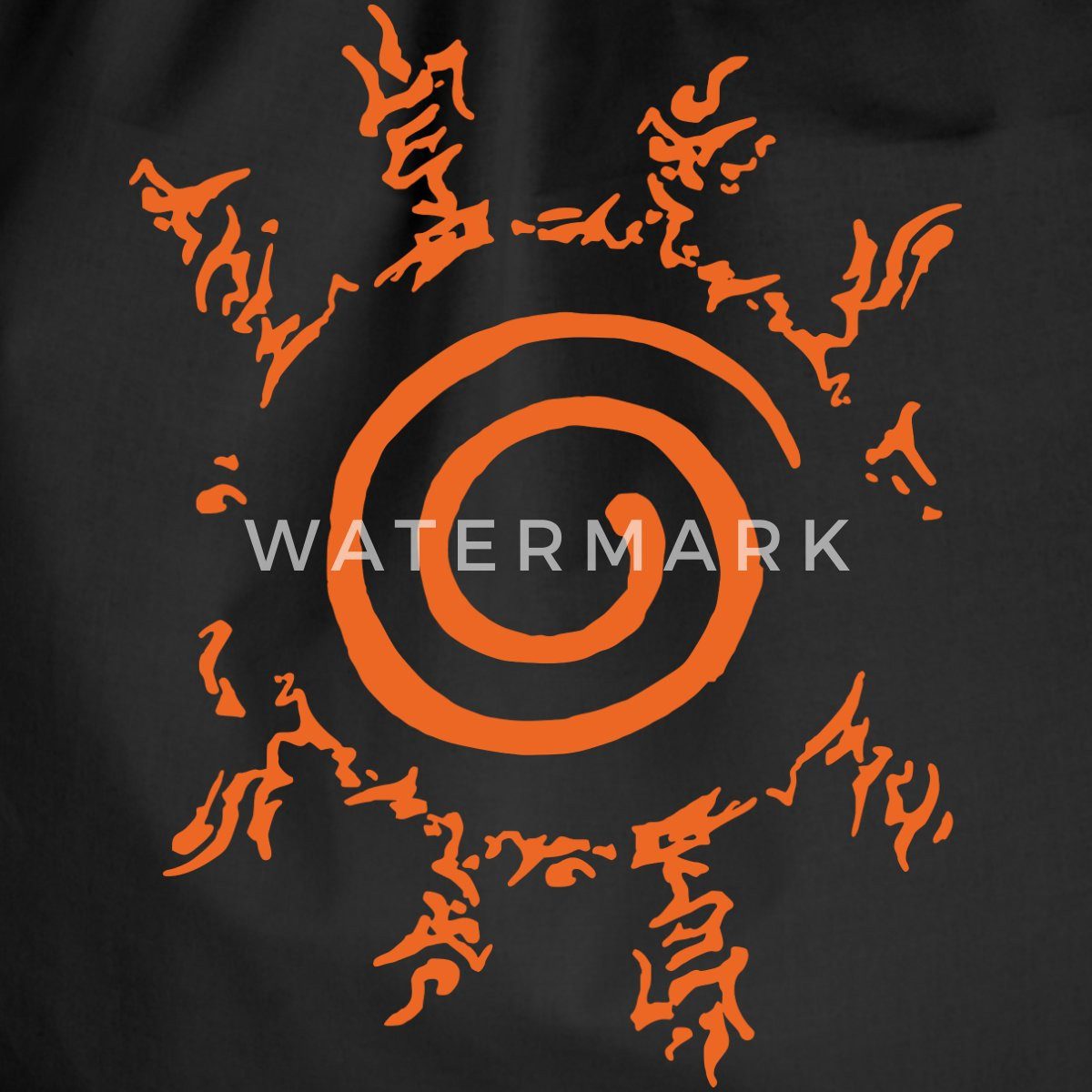 Spreadshirt Turnbeutel Naruto Shippuden Symbol Hakke günstig online kaufen