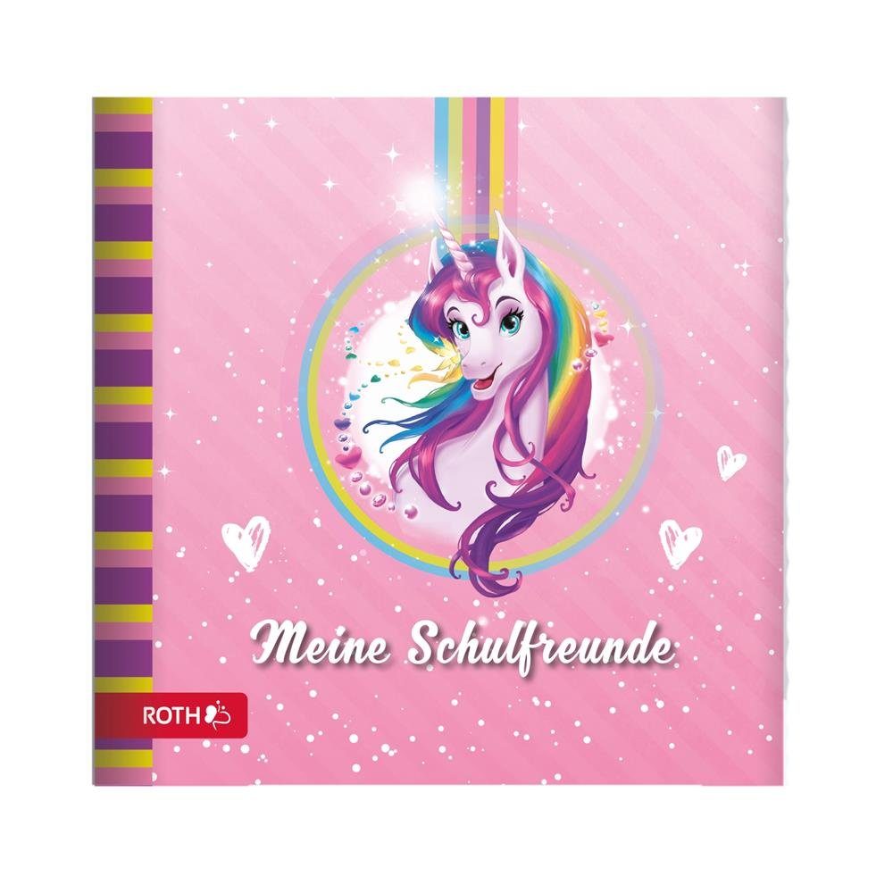 Poesiealbum Freundebuch Einhornportrait