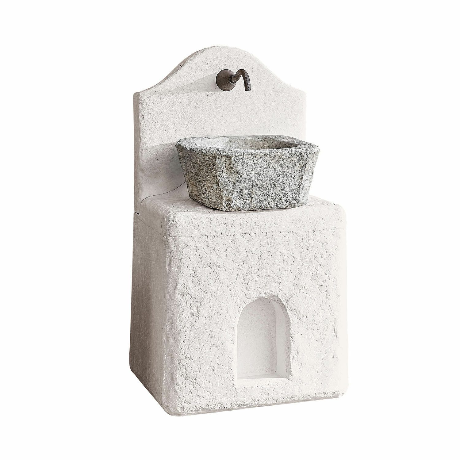 Mirabeau Gartenbrunnen Brunnen Pisticci antikweiß, 66 cm Breite
