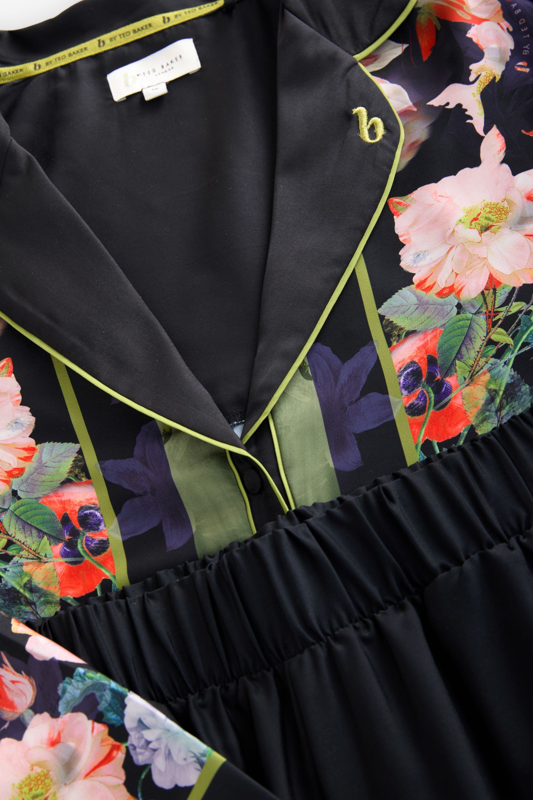 B by Ted Baker Pyjama B by Ted Baker durchgeknöpfter Satin-Schlafanzug (2 t günstig online kaufen