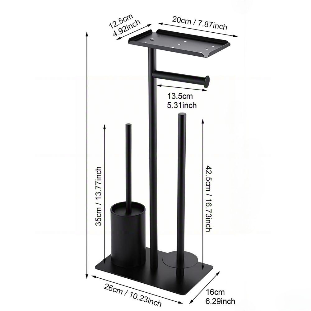 Forrlite Toilettenpapierhalter Toilettenpapierhalter mit Tablett,WC-Bürste, günstig online kaufen