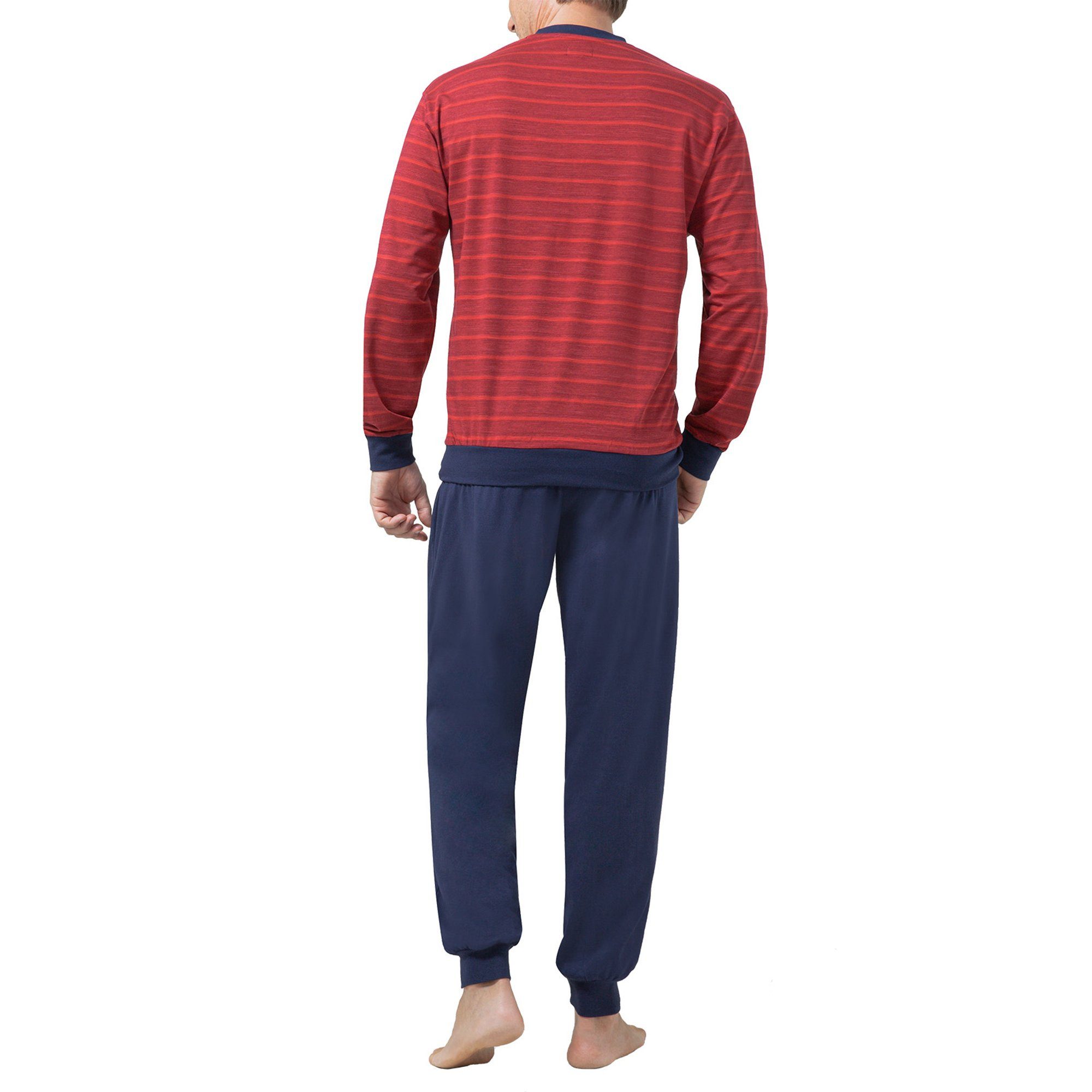 Hajo Pyjama Herren Pyjama Baumwolle (2 tlg)