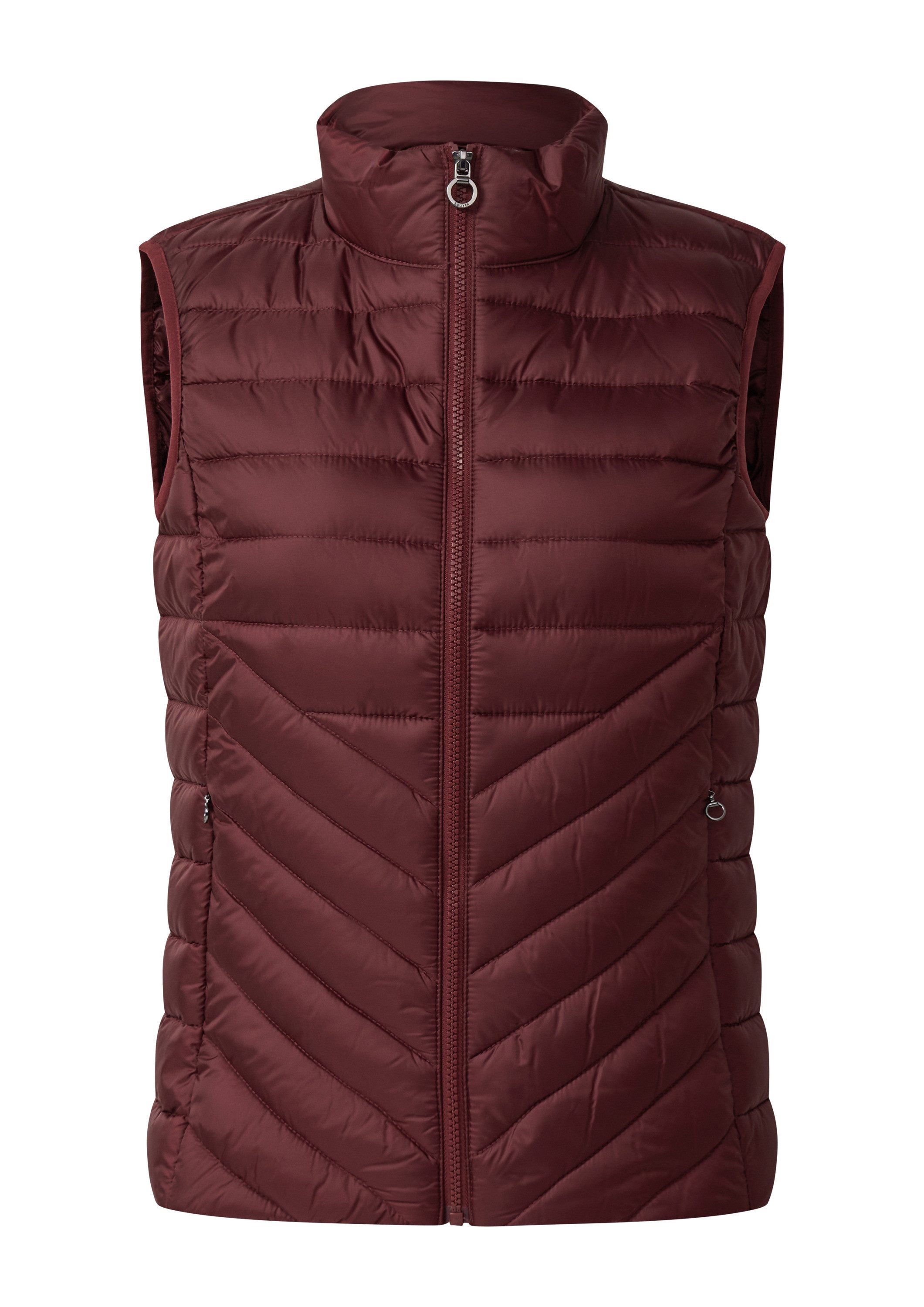 s.Oliver Outdoorjacke Outdoor-Weste Packbare leichte Steppweste mit Stehkragen