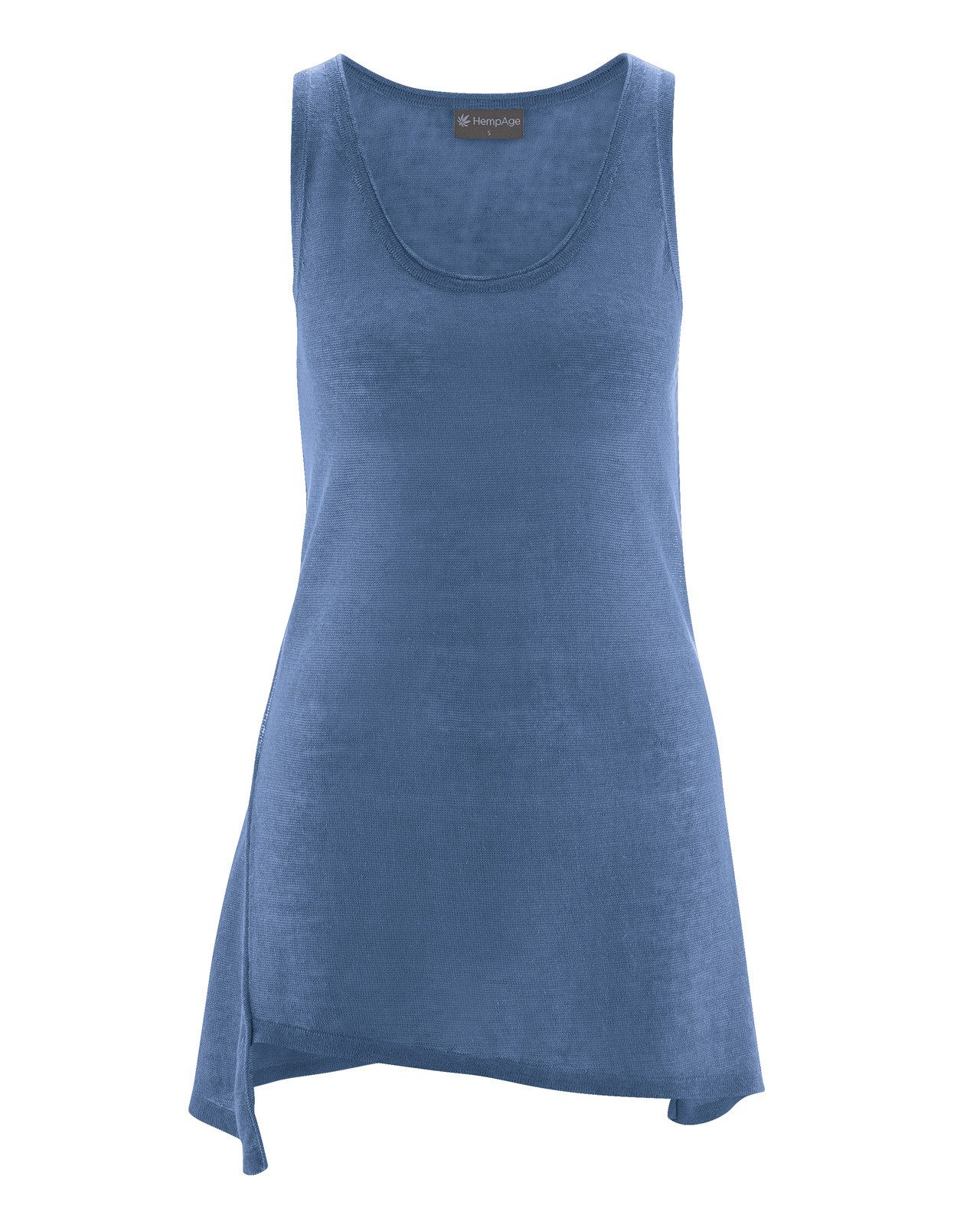 HempAge Sommerkleid Asymmetrisches Top aus 100% Hanf Normal Fit