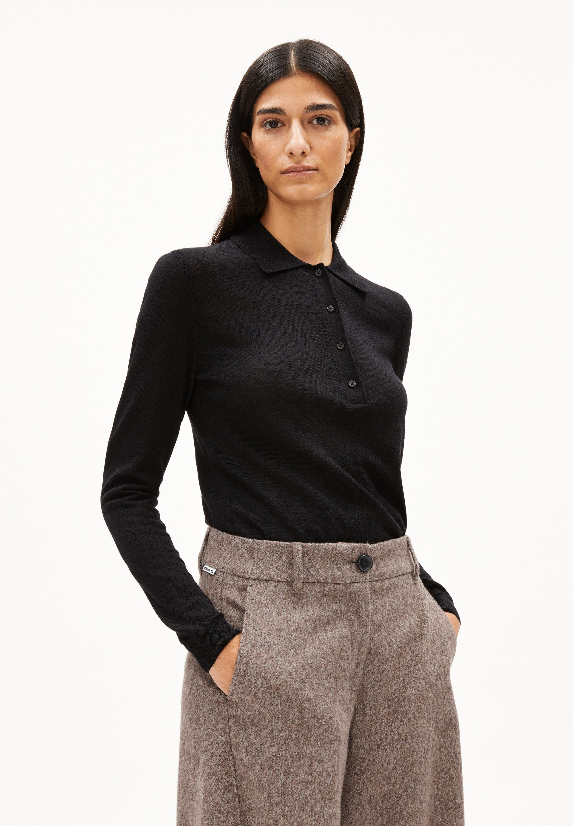 Armedangels Вязаные свитера MAARGO MERINO Пуловеры aus Bio-Wolle Regular Fit (Regular Fit) Kragen