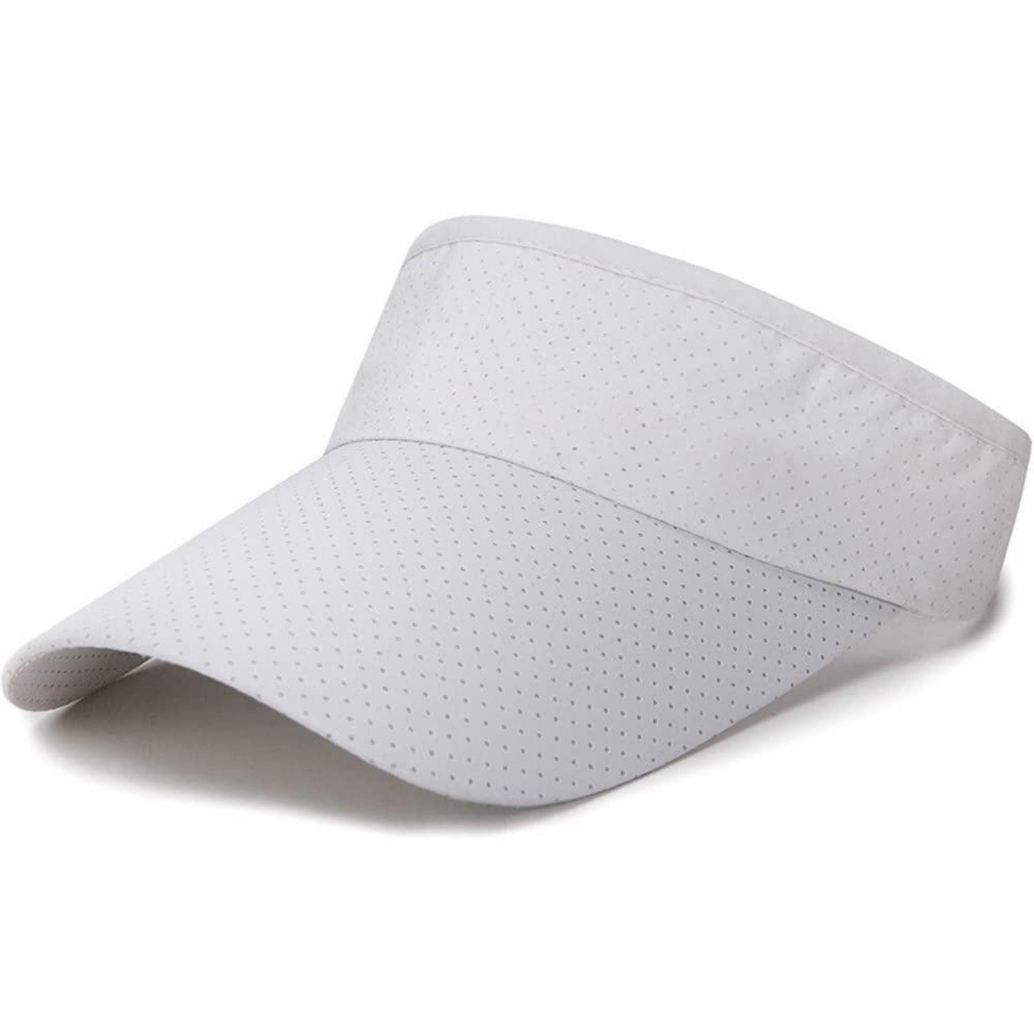 LuxusKollektion Visor Sonnenblende Visor Cap Herren Damen Sport Golf Einheitsgröße 2 Weiß