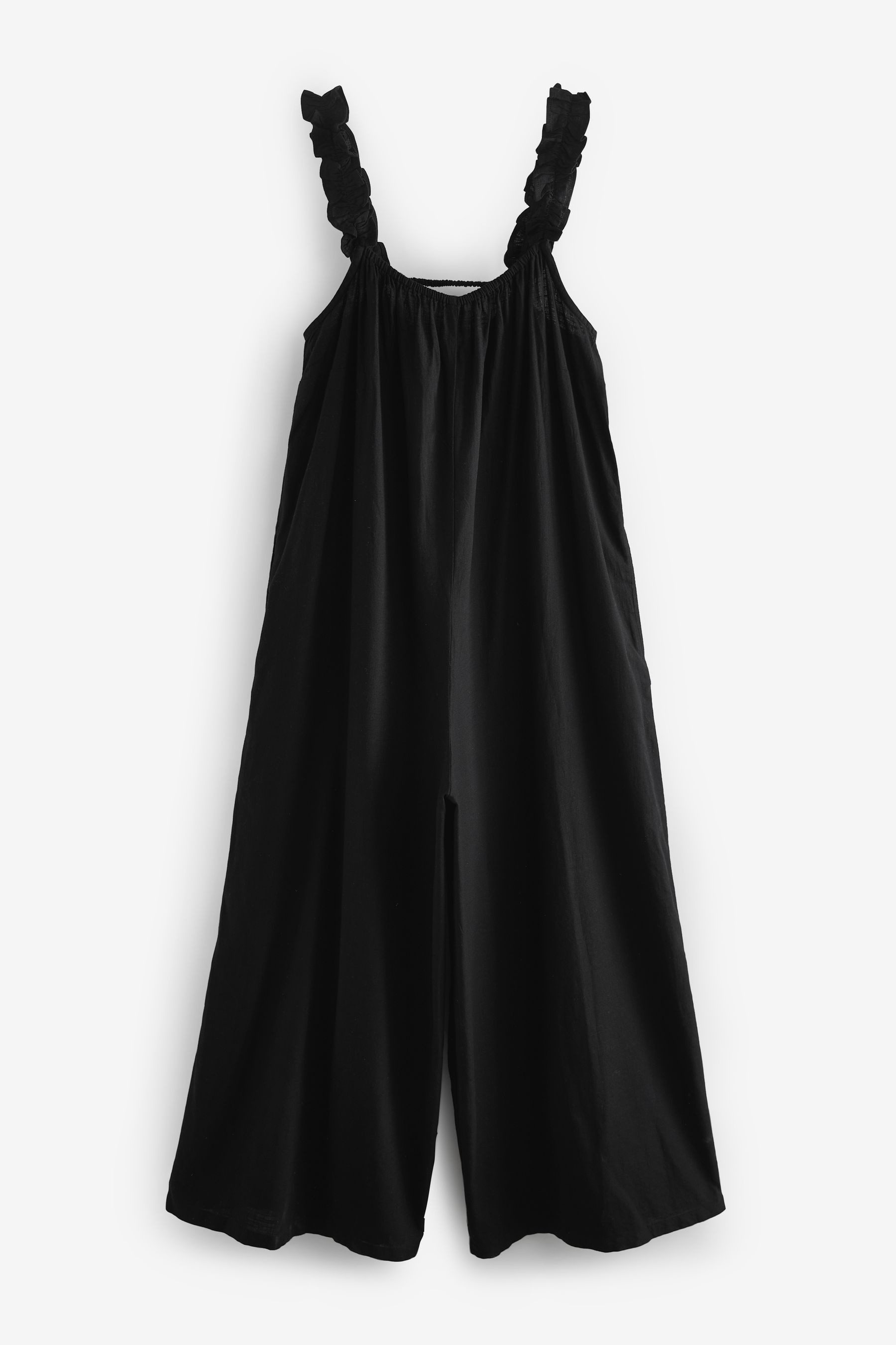 Next Jumpsuit Jumpsuit mit weitem Bein und gerüschten Trägern (1-tlg) günstig online kaufen