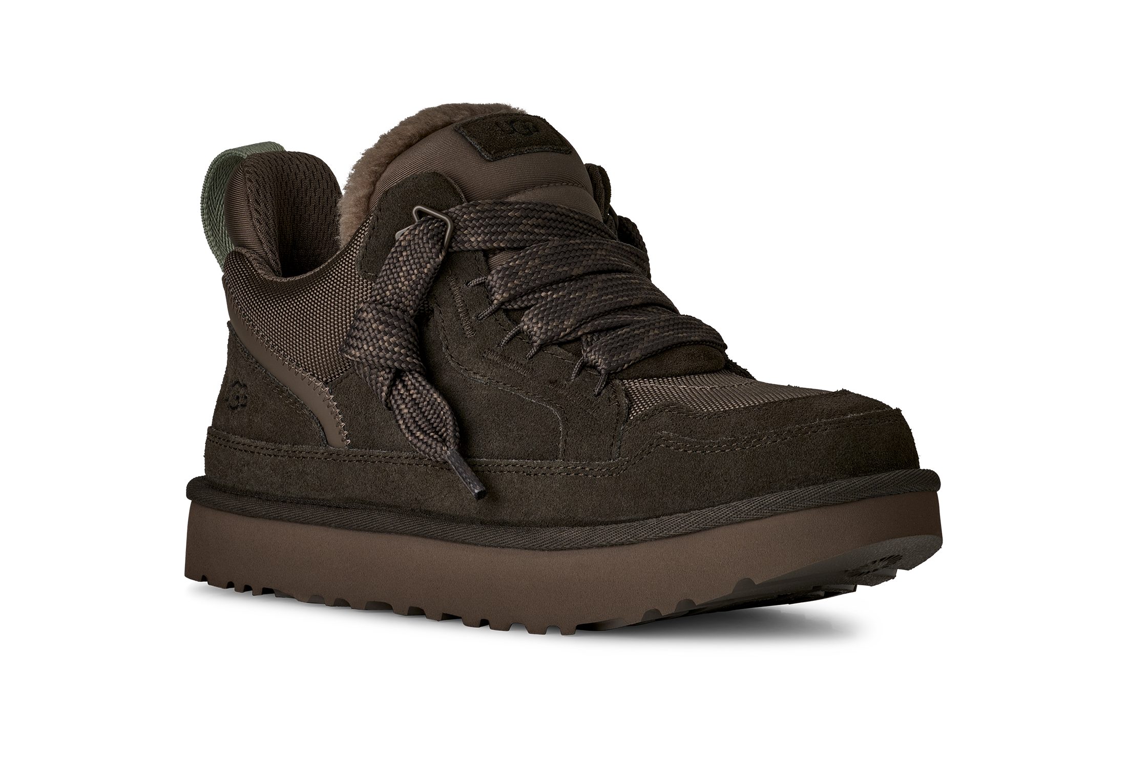 UGG LOWMEL Plateausneaker Halbschuh, Schnürschuh mit gepolstertem Schaftrand