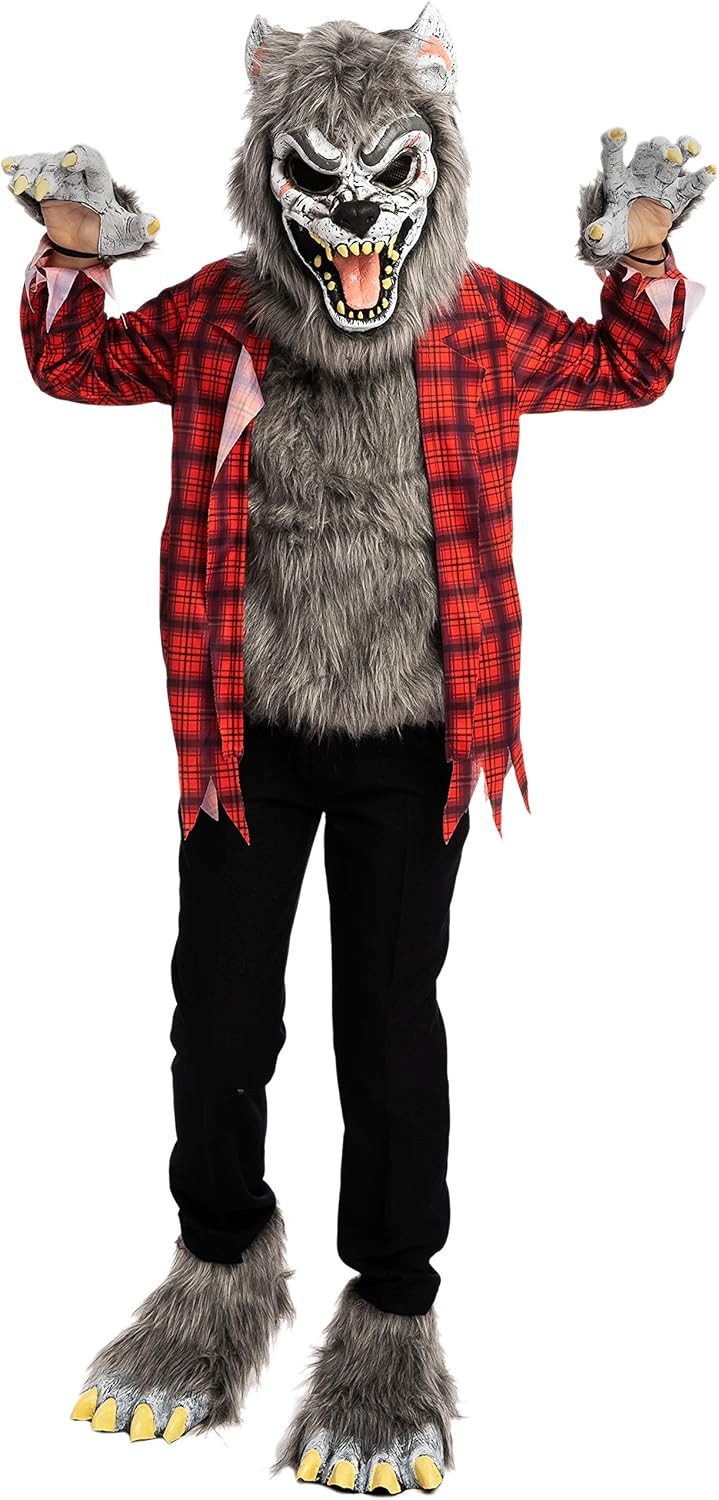Spooktacular Creations Kostüm Spooktacular Creations Werwolf Kostüm, Maske & Handschuhe