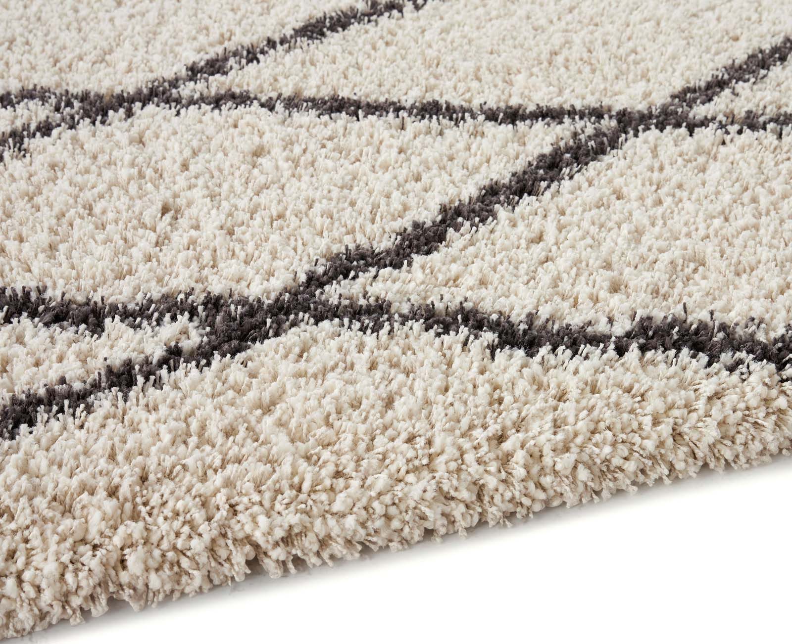 TaraCarpet Langflor-Teppich Tara Carpet Twilight Marrakesh Hochflor, Langflor, Shaggy weiß, rechteckig, Höhe: 60 mm, Wohnzimmer, Schlafzimmer, Esszimmer 160x230