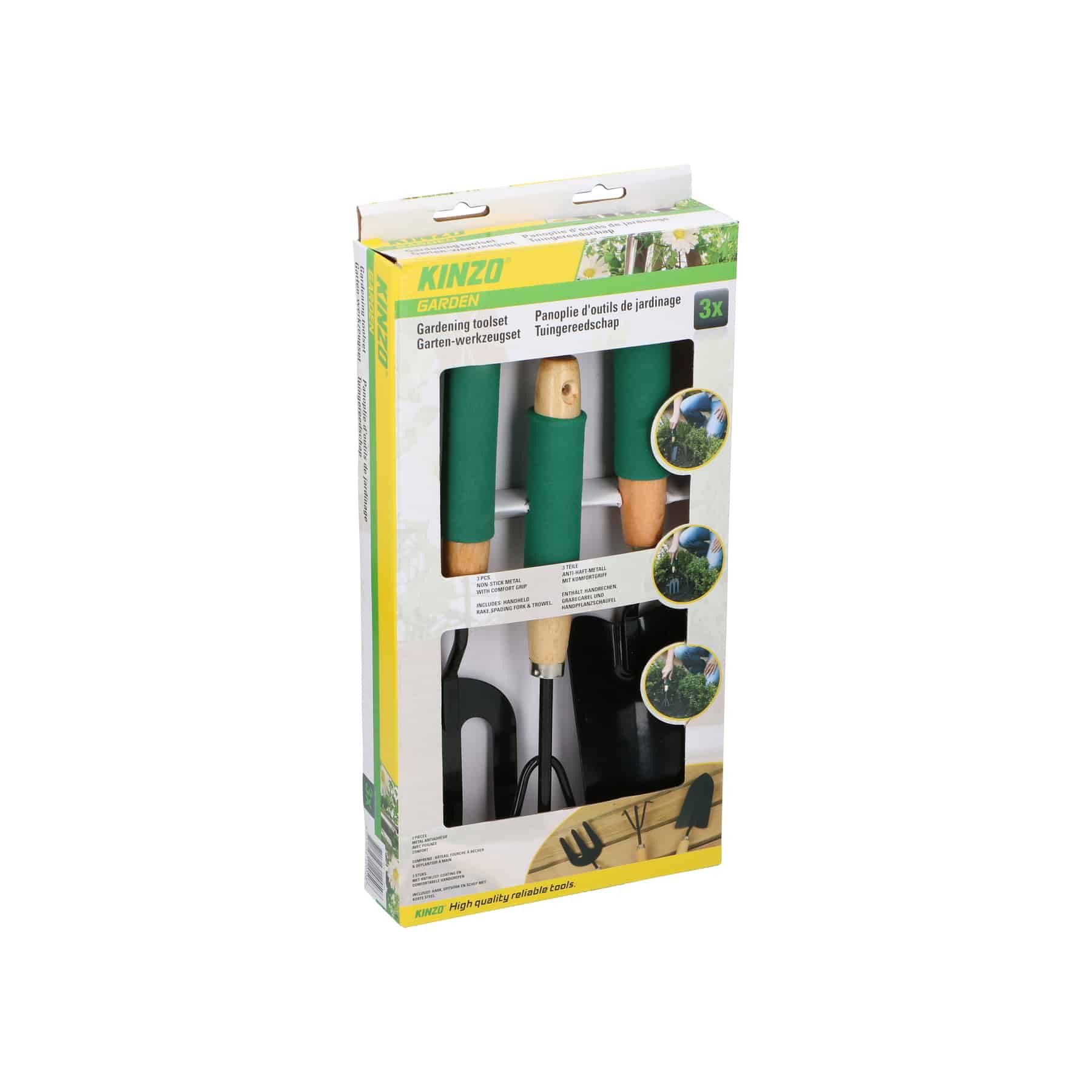 Kinzo Gartenpflege-Set KINZO Garten-Set Grab & Pflanzkit, 3 teilig