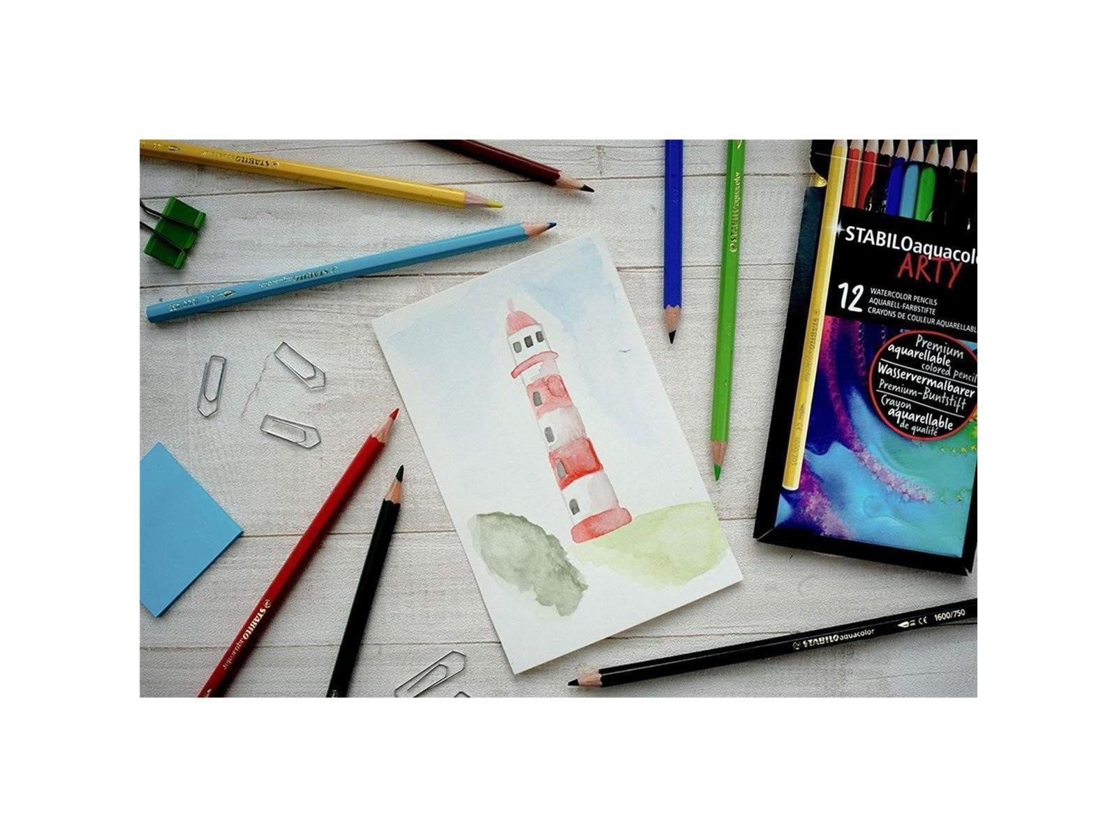 STABILO Aquarellstifte STABILO aquacolor ARTY Aquarell-Farbstift - 24er Set – Bild 4 von 5
