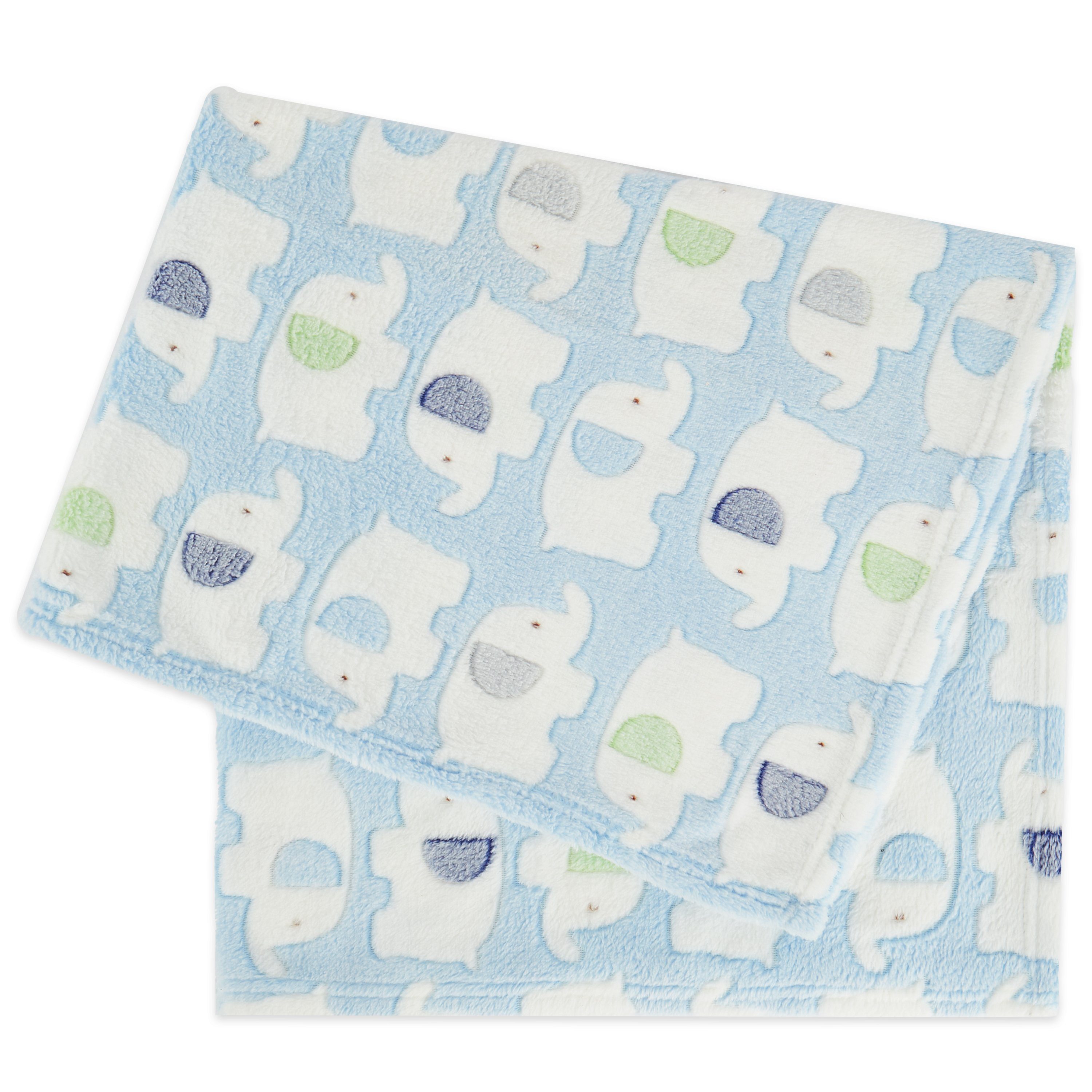 Krabbeldecke Bieco Babydecke Jungen Blau Elefanten günstig online kaufen