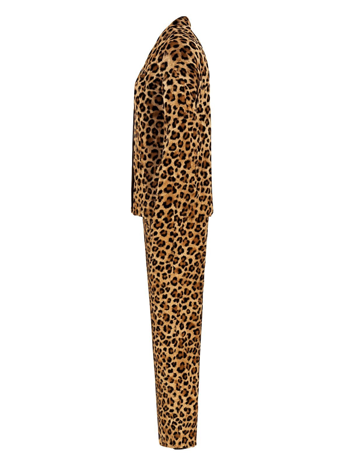 zeitlos Pyjama Velour Pyjama Set Langarm - Ria Leo günstig online kaufen