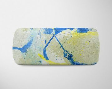 Sinus Art Handtücher SplashArt Sport Handtuch Strandhandtuch Saunatuch Kuscheldecke Kunstvoll Eishockey II Spo, Baumwolle-Polyester-Mix (1-St), Handtuch