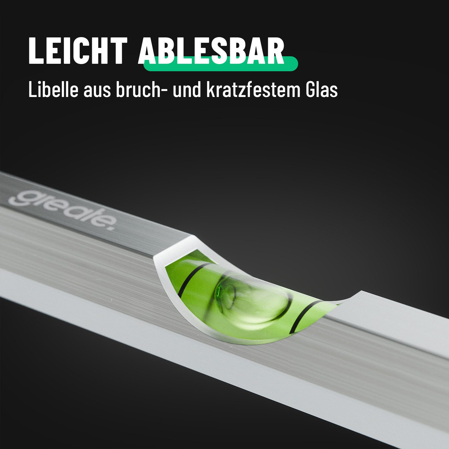 greate. Wasserwaage 2x Schnurwasserwaage aus Aluminium - Schnurwaage - Wasserwaage Schnur, (2 St)