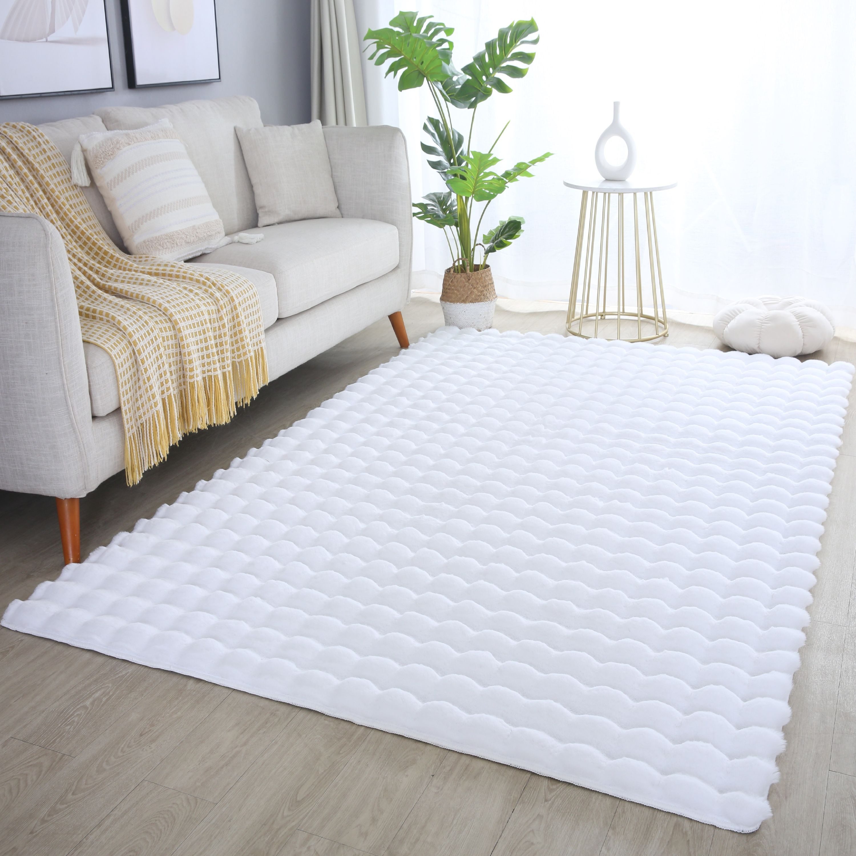 Carpettex Hochflor-Teppich Unicolor