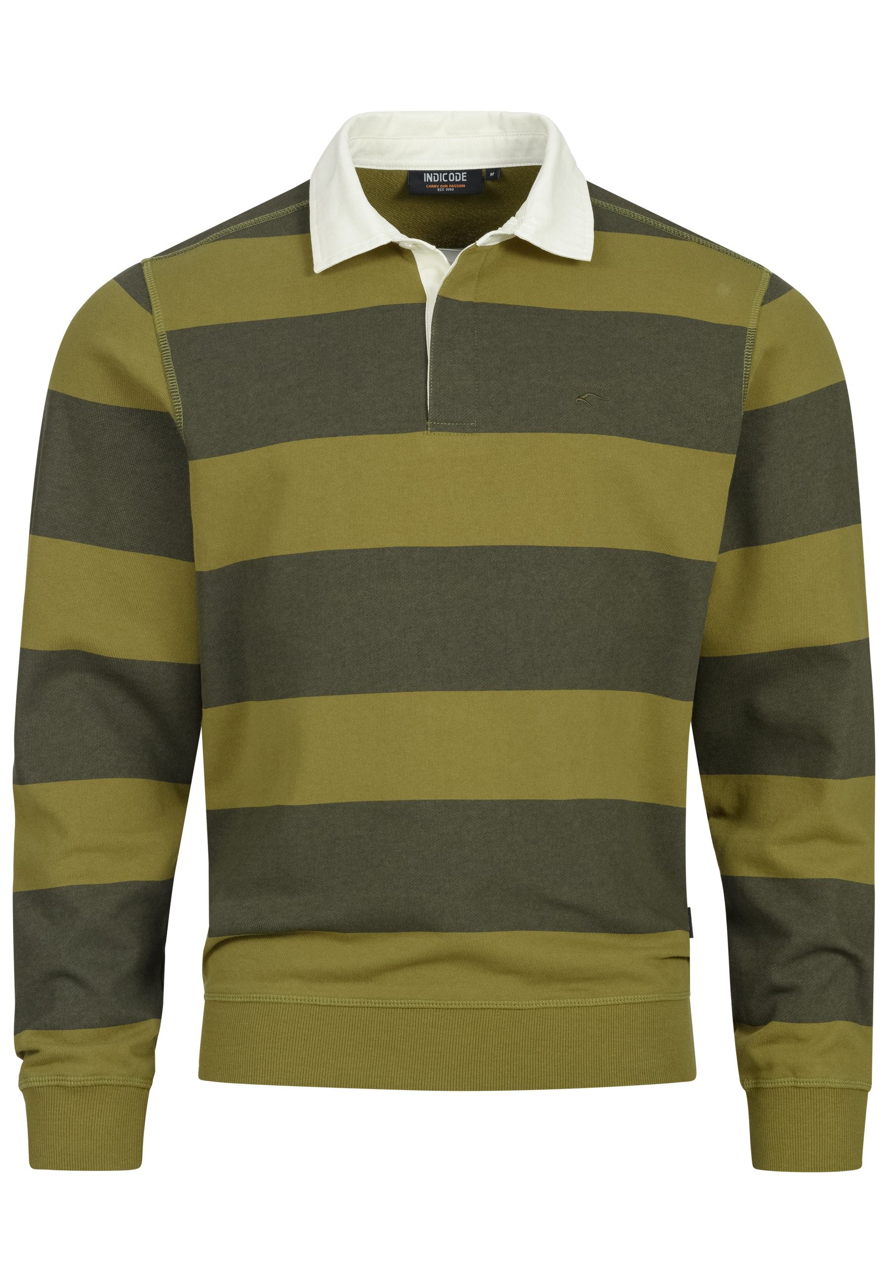 Indicode Sweater Herren INDinaro Shirt Langarm Herrenshirt (Langarmshirt) Klassisches Herren-Langarmshirt aus Baumwolle