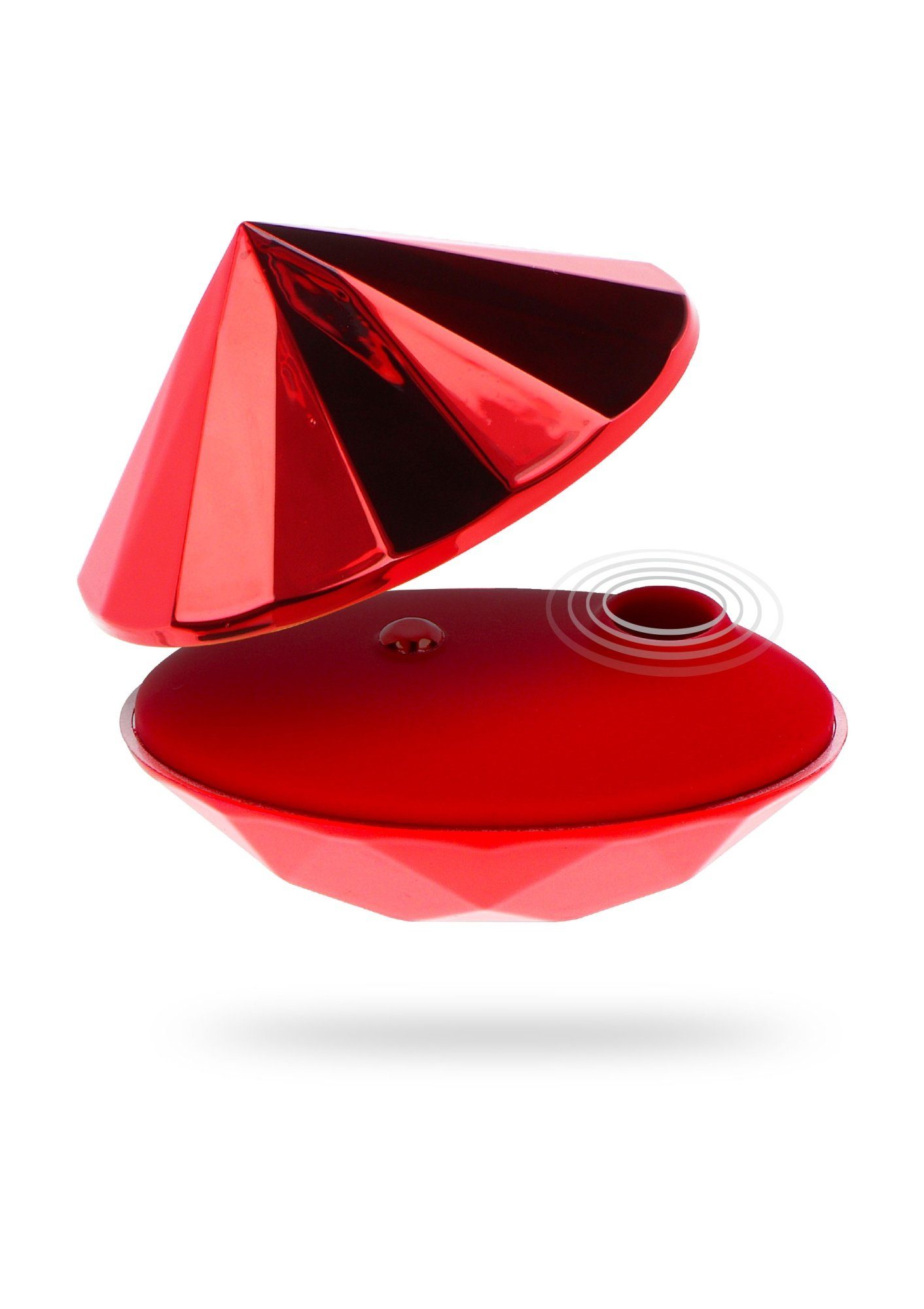 TOYJOY Auflege-Vibrator Ruby Red Diamond Saugvibrator