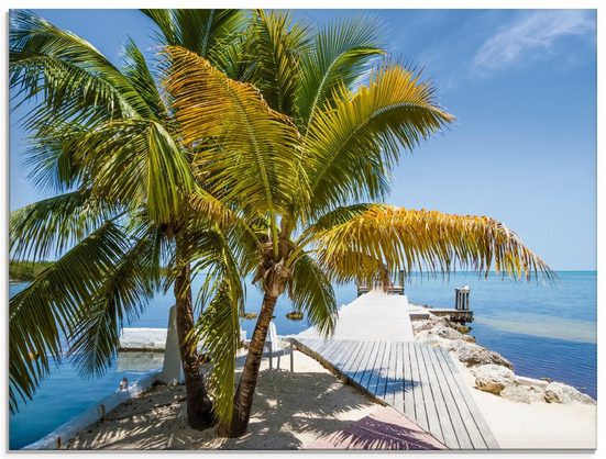 Artland Glasbild »Florida Keys Himmlischer Blick«, Strand (1 Stück)