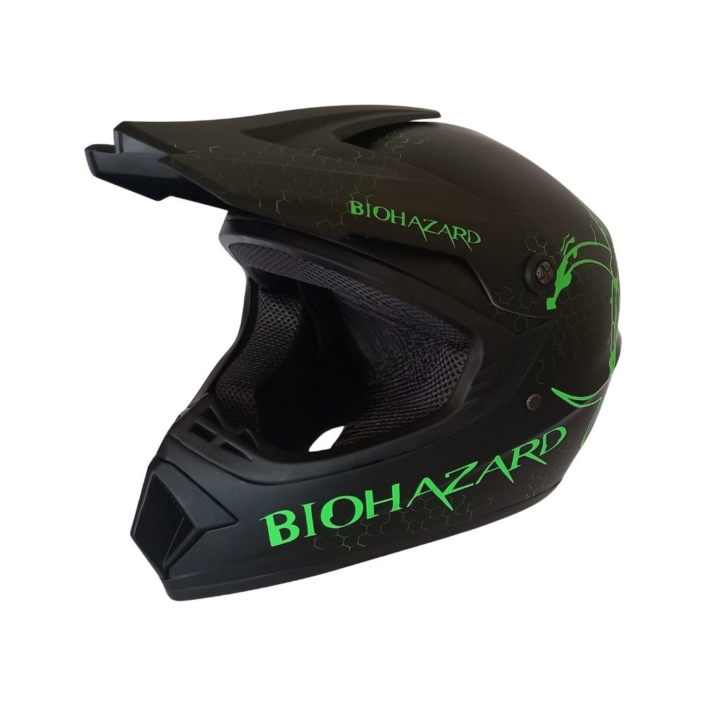 FunSport-Factory Motocrosshelm BioHazard Kinder Crosshelm Motocross Helm Kinder Motorradhelm Offroad