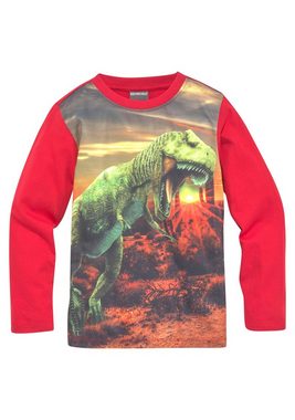 KIDSWORLD Langarmshirt BIGGEST DINO EVER Fotodruck