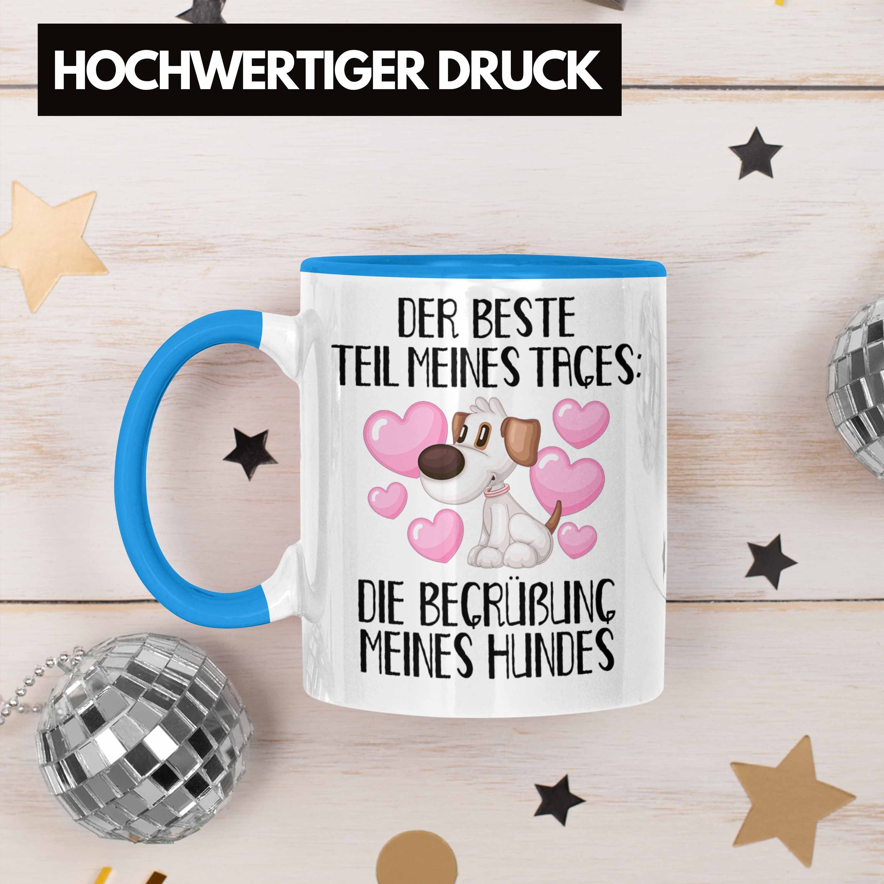Trendation Tasse Hundebesitzer Tasse Bester Tages Blau Geschenk Teil Kaffee-Becher Des Die B