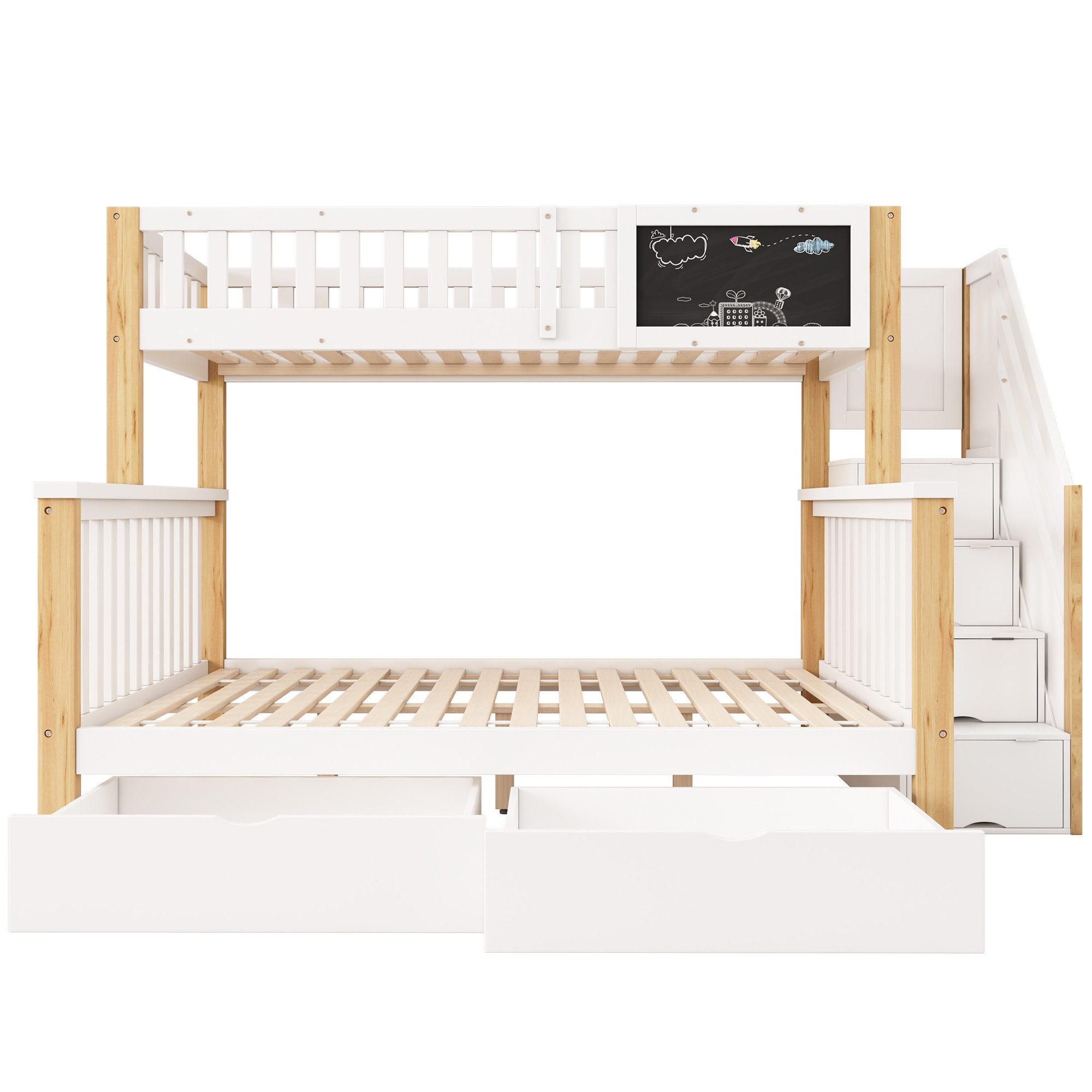 KLAM HOME Kinderbett Multifunktionales Hochbett Etagenbett günstig online kaufen