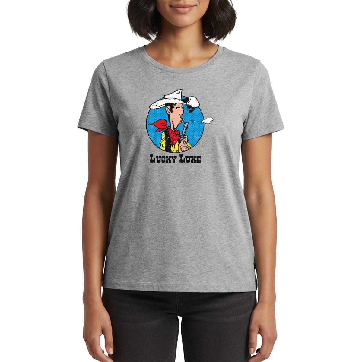 T-Shirt Lucky Luke mit Pistole Frauen Premium T-Shirt
